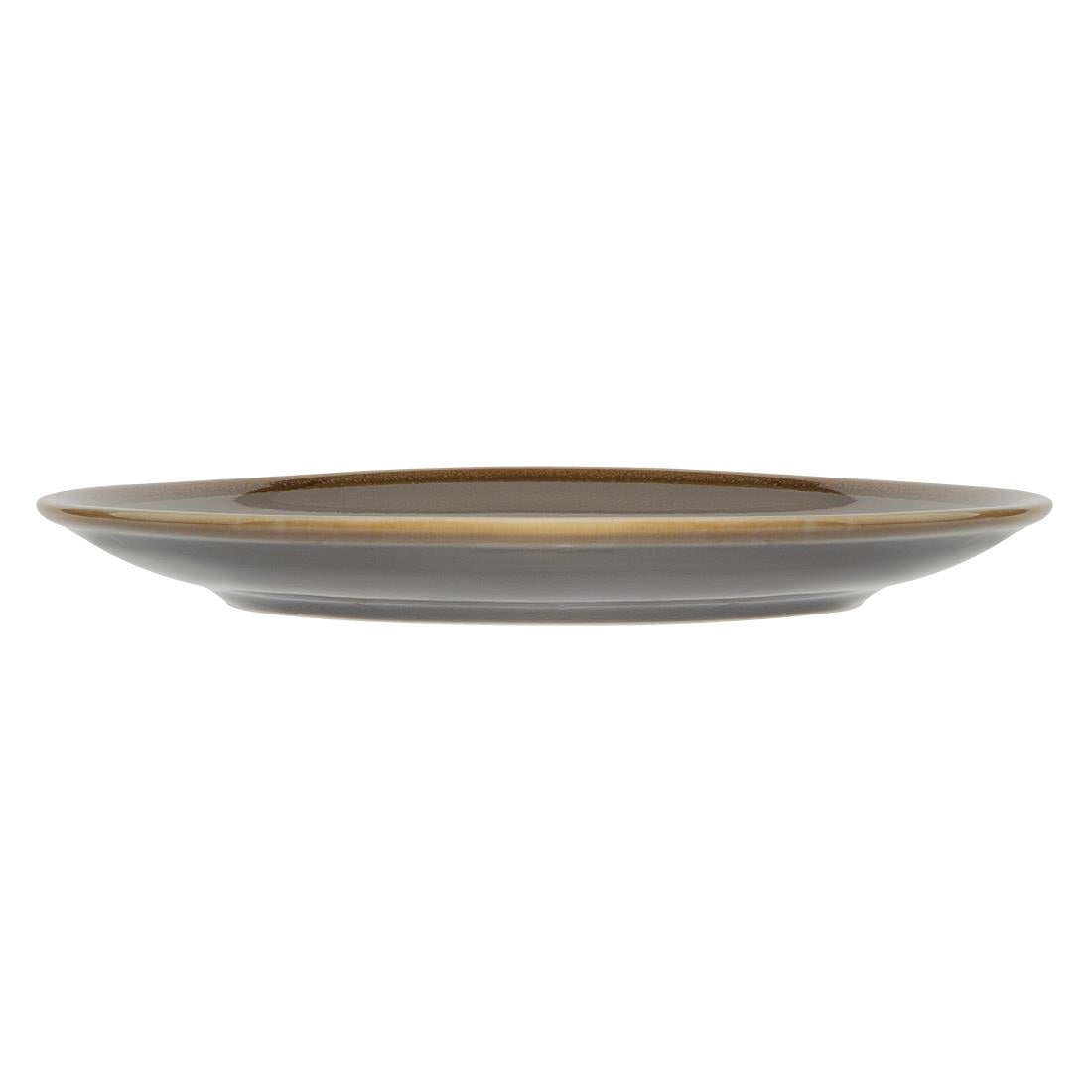 Olympia Kiln Round Coupe Plate Smoke 230mm - HC387