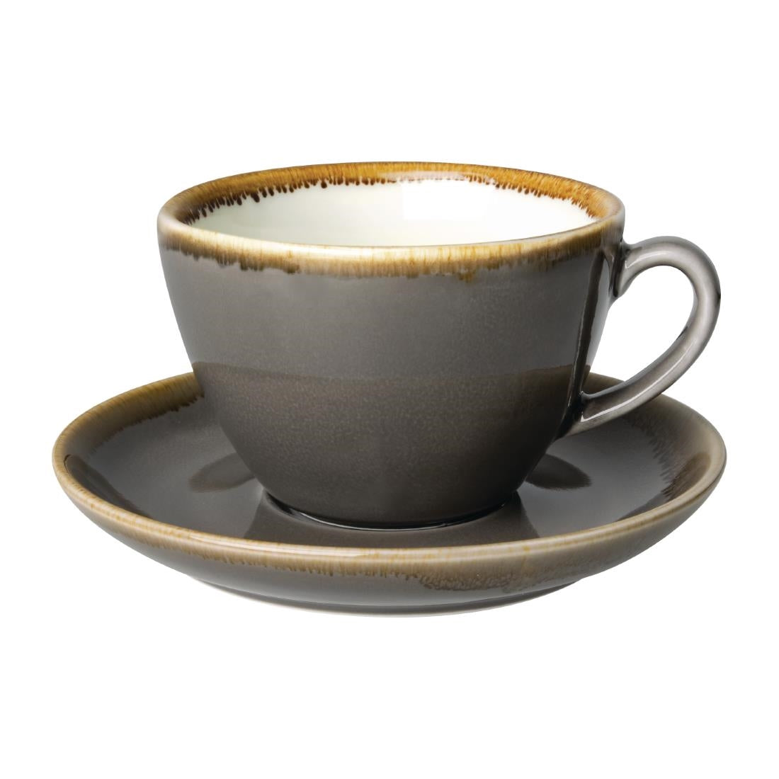 Olympia Kiln Coffee Cups Smoke 340ml - HC392