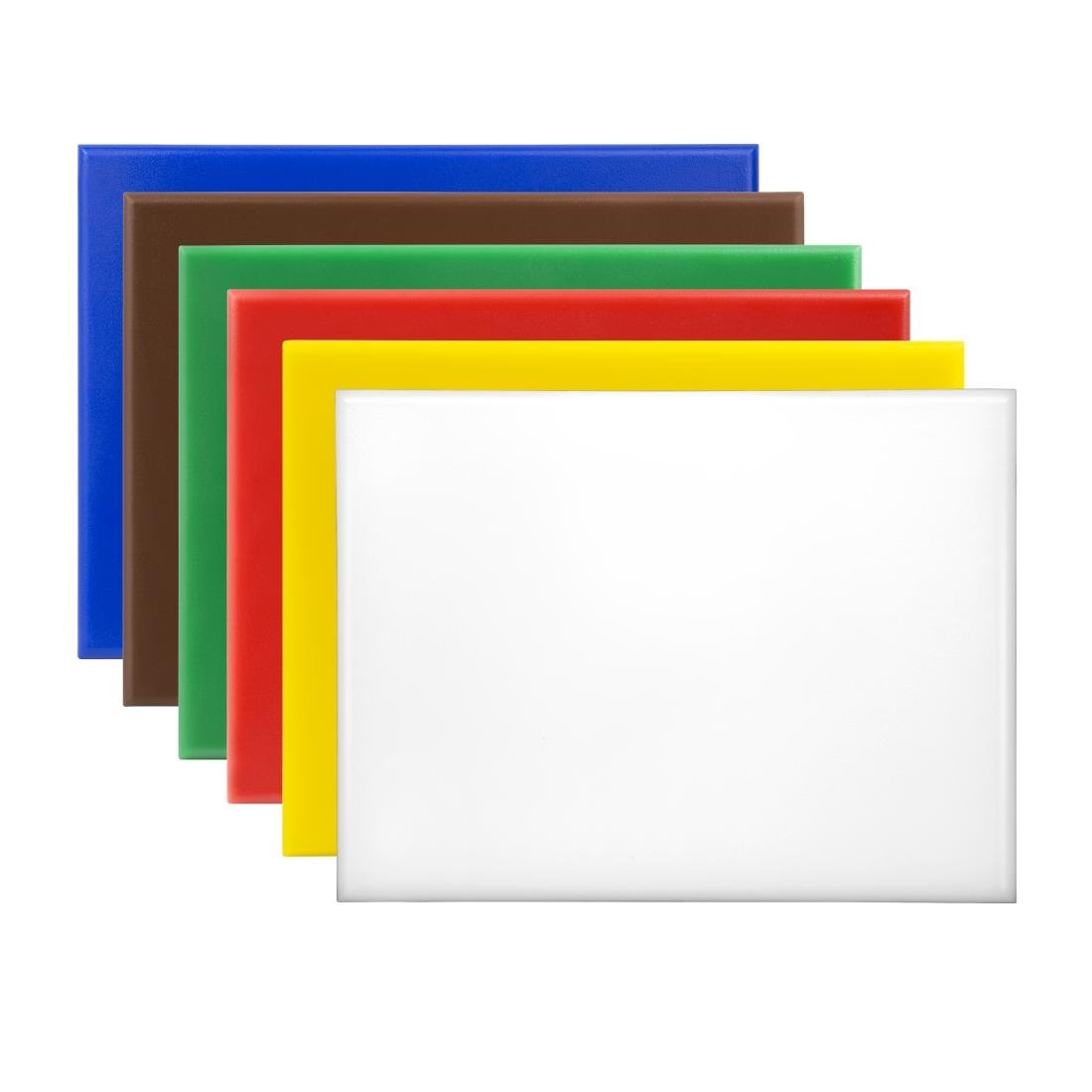 Hygiplas High Density Small Set of 6 Chopping Boards - 300x225xx12mm - HC869