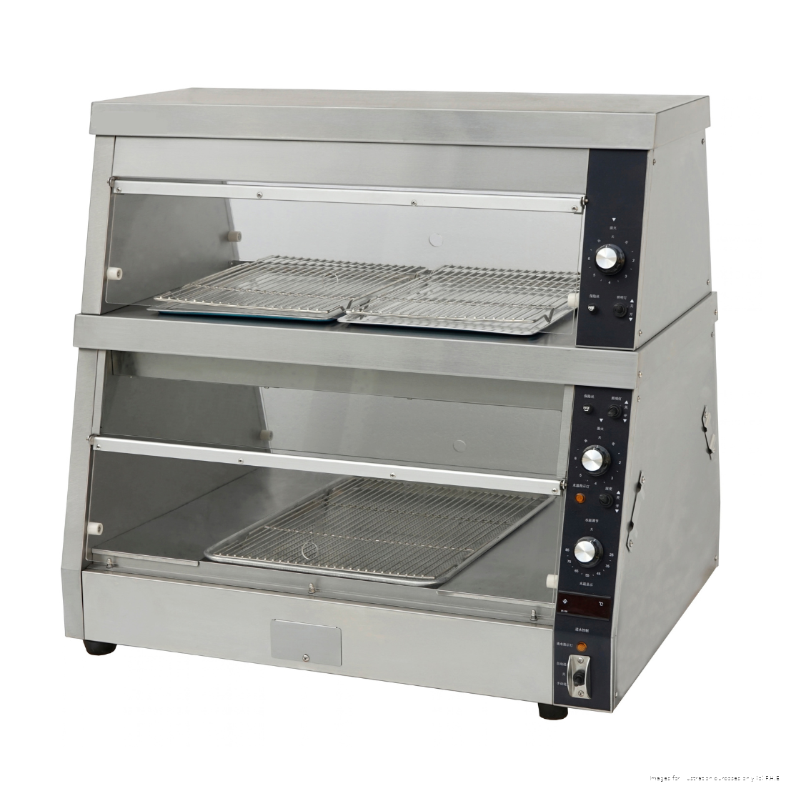 Benchstar 3 Pans Electric Heated Counter Warmer Dual Zone - HCW-3