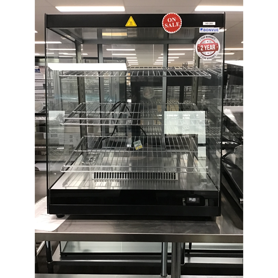 CLEARANCE - Bonvue 205L Benchtop Food Warmer Display Cabinet - HD-205-VIC1031