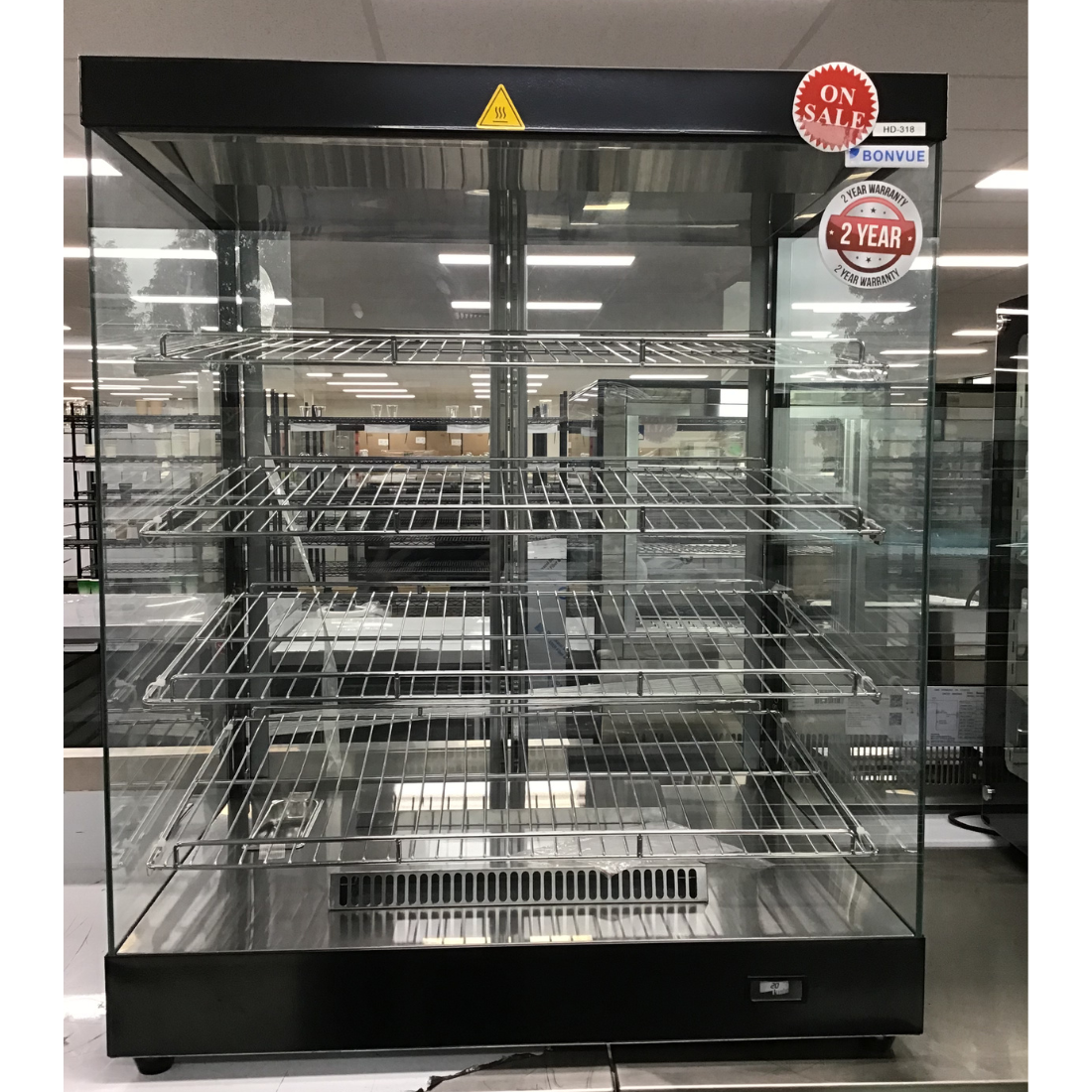 CLEARANCE - Bonvue 318L Benchtop Food Warmer Display Cabinet - HD-318-VIC1032