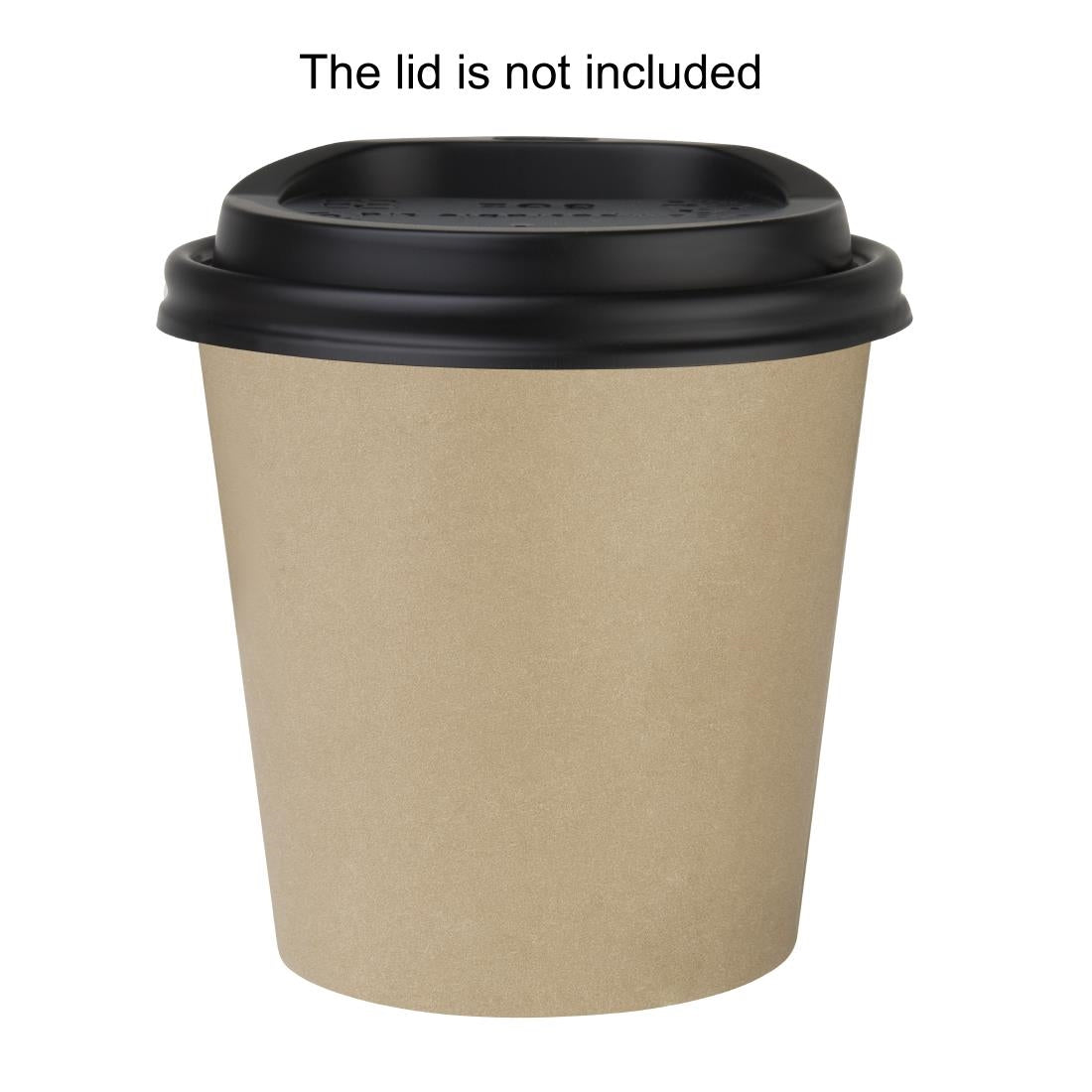 Fiesta Recyclable Hot Cups Single Wall Kraft 177ml (1000 Pack) - HT464