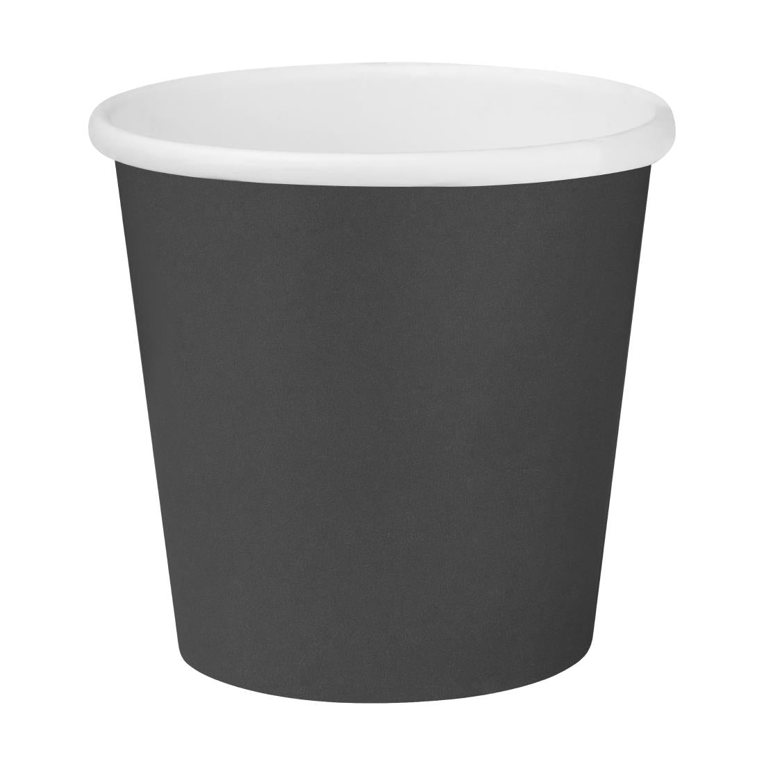 Fiesta Recyclable Hot Cups Single Wall Black 170ml (50 Pack) - HT469