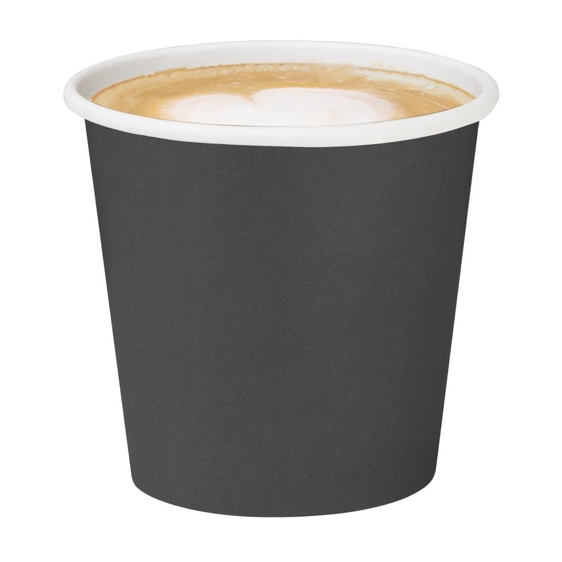 Fiesta Compostable Hot Cups Single Wall Black 177ml (50 Pack) - HT471