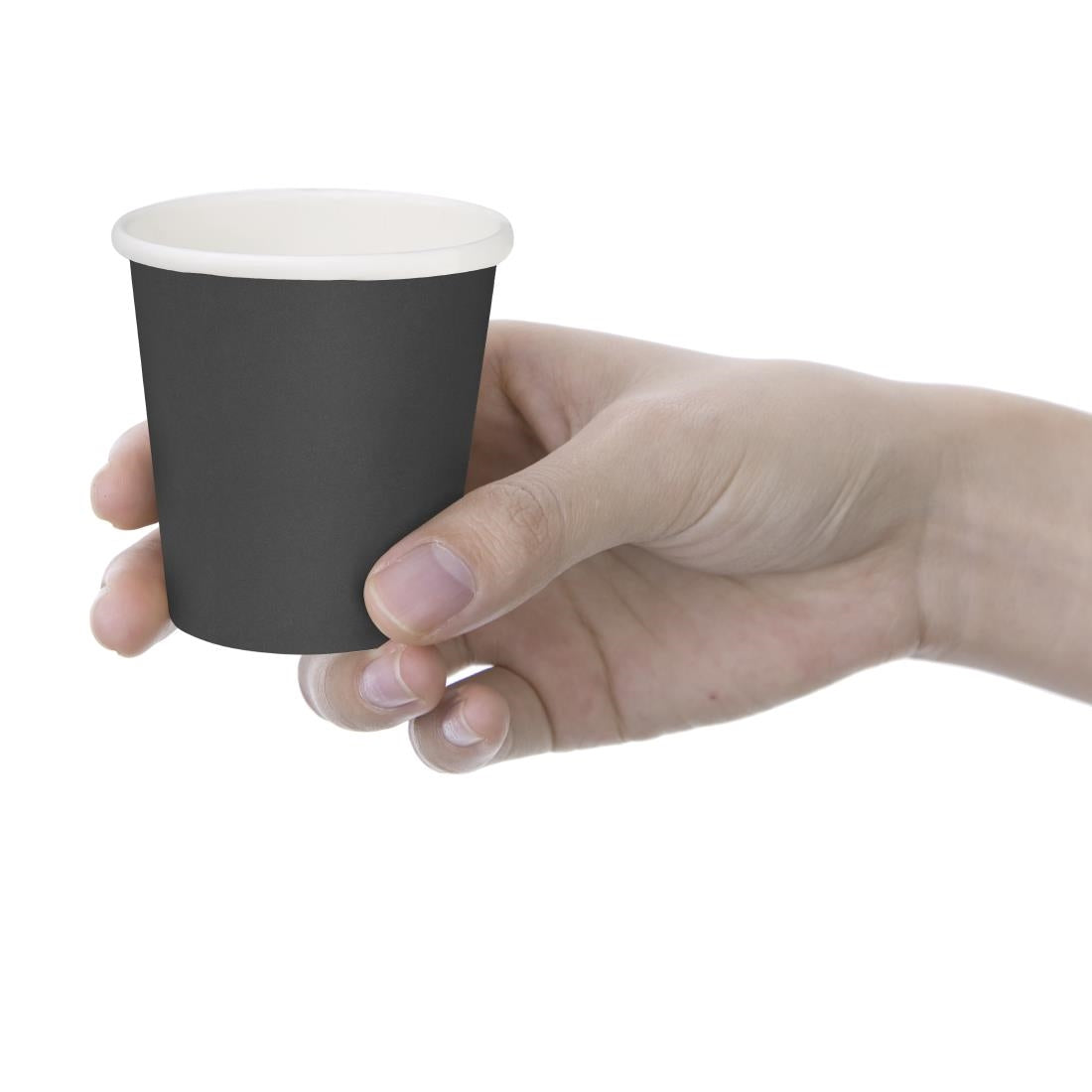 Fiesta Compostable Hot Cups Single Wall Black 177ml (50 Pack) - HT471