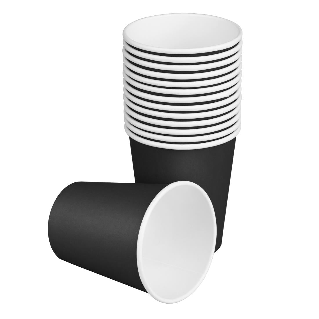 Fiesta Compostable Hot Cups Single Wall Black 177ml (50 Pack) - HT471