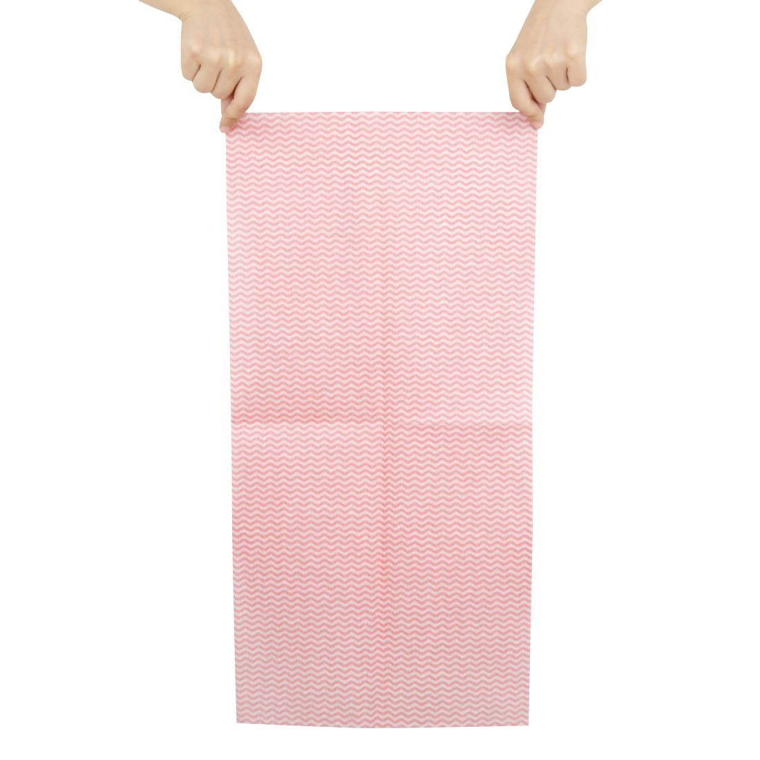 Jantex Washroom Cleaning Cloth Red (pack 50) - HT494