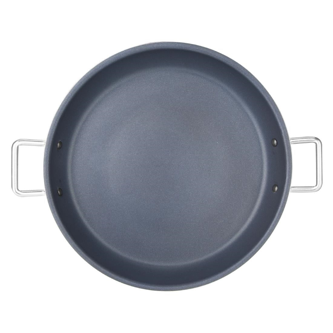 Vogue Aluminium Non-stick Teflon Platinum Plus Paella Pan 35cm - HT990