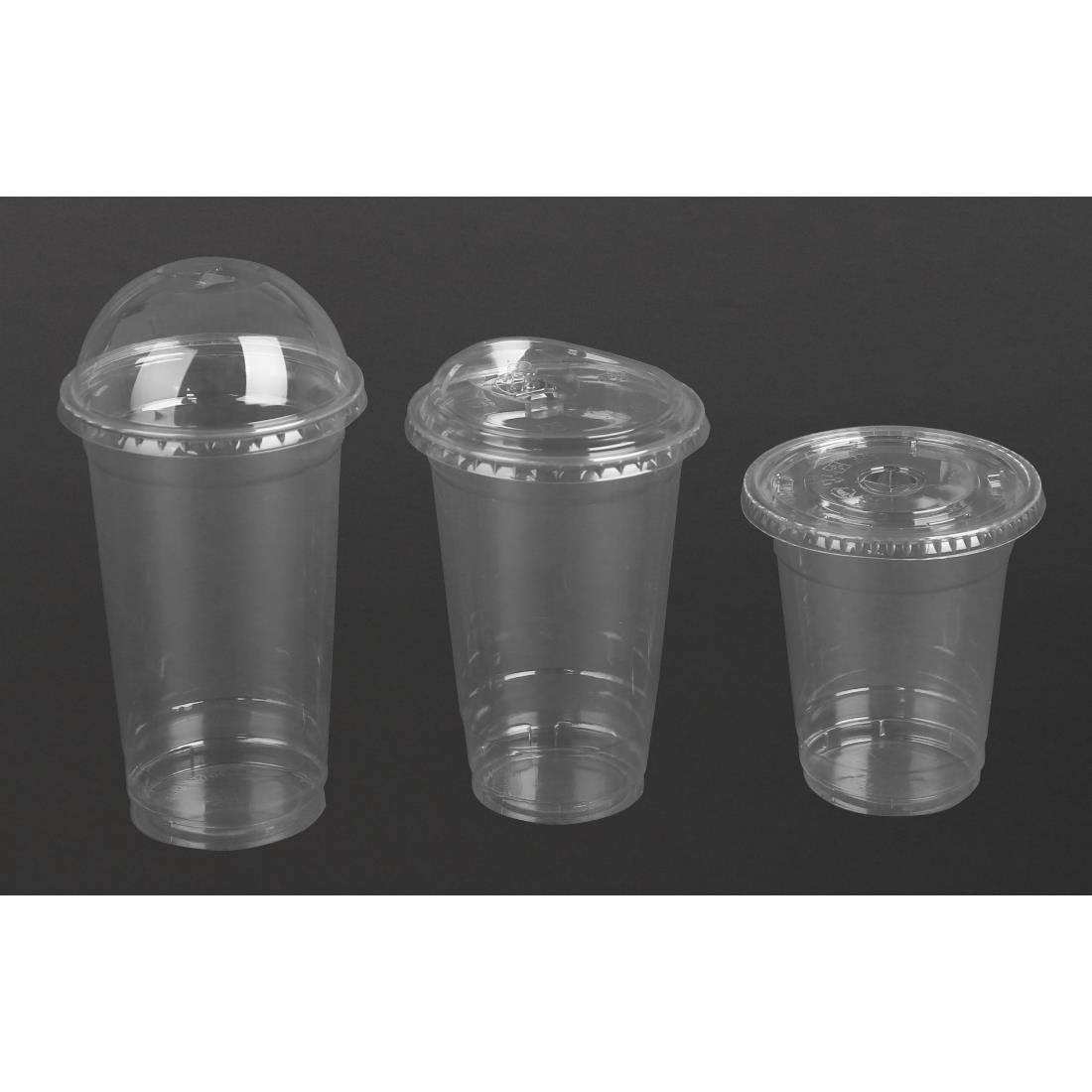 Fiesta Recyclable rPET Flat Lids for 340/455/568ml Cups (400 Pack) - HU062