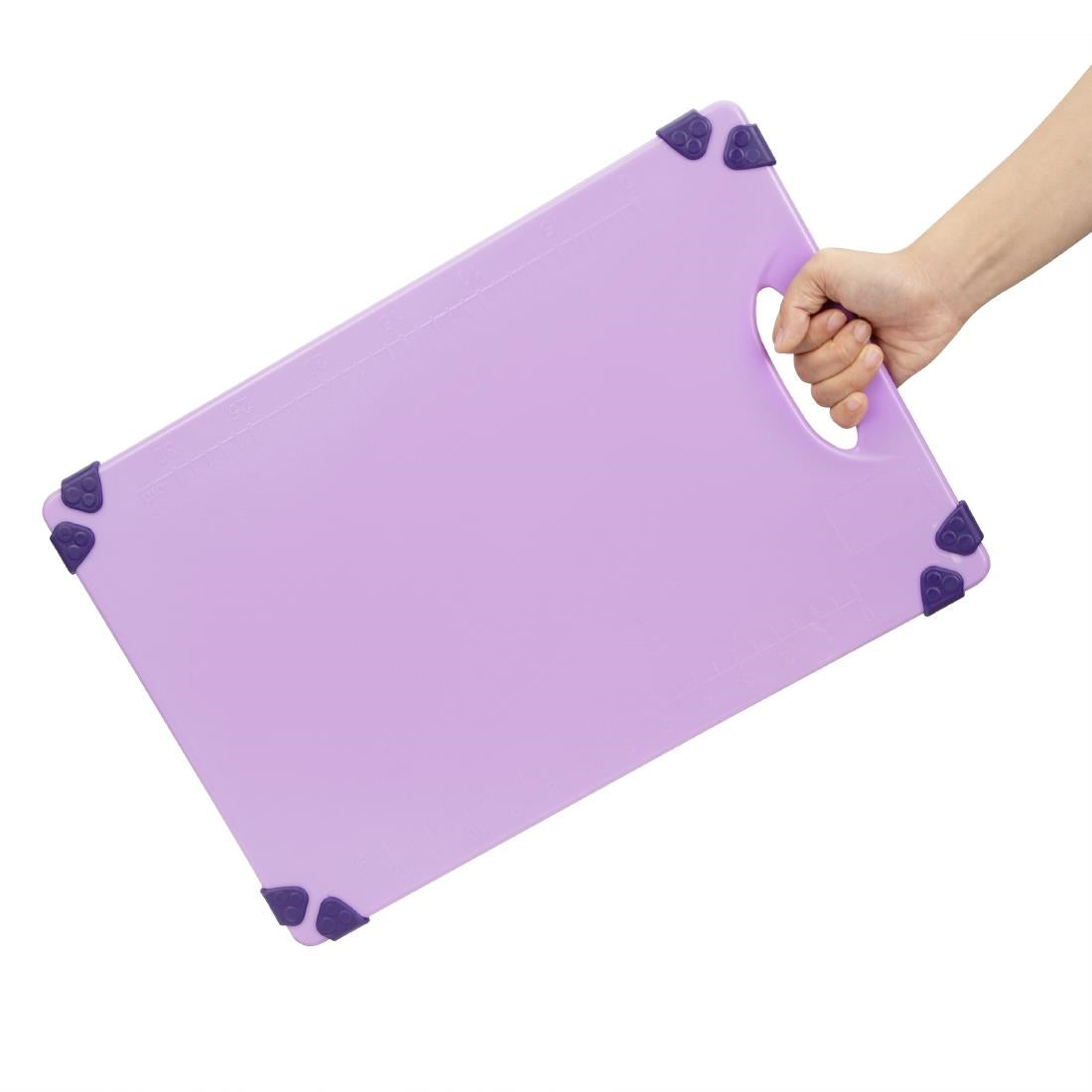 Hygiplas Commercial Grip Chopping Board Purple - 458x306mm - HW002
