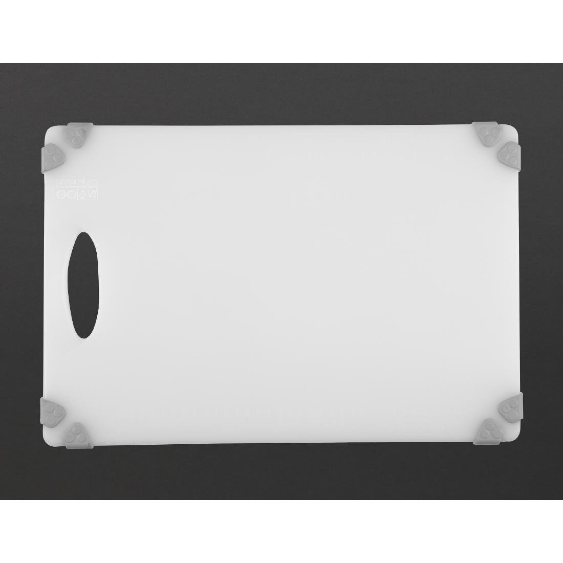 Hygiplas Commercial Grip Chopping Board White - 458x306mm - HW008