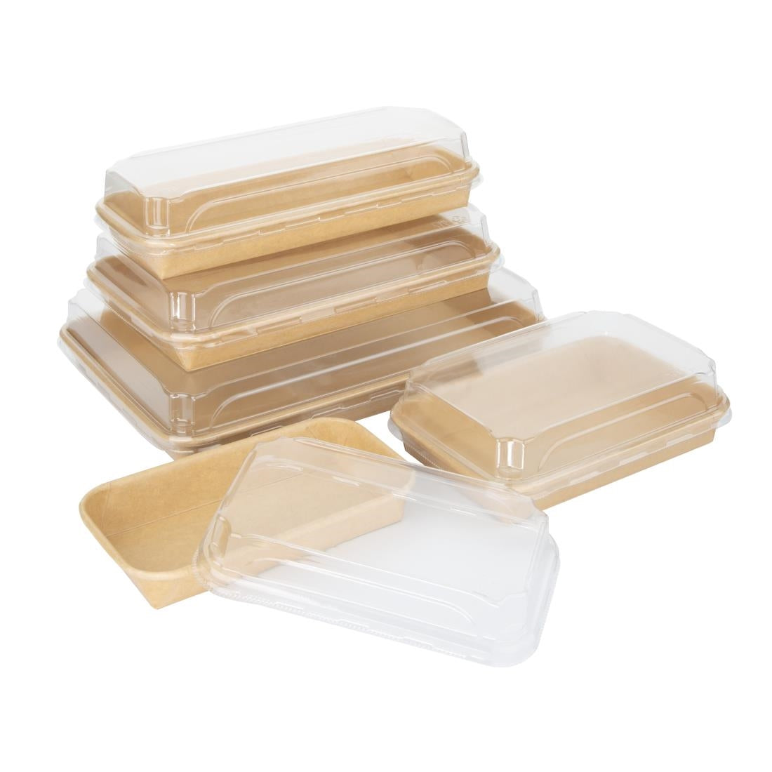 Fiesta Recyclable PET Lids for No.3 Platter/Tray Bases (300 Pack) - HX293