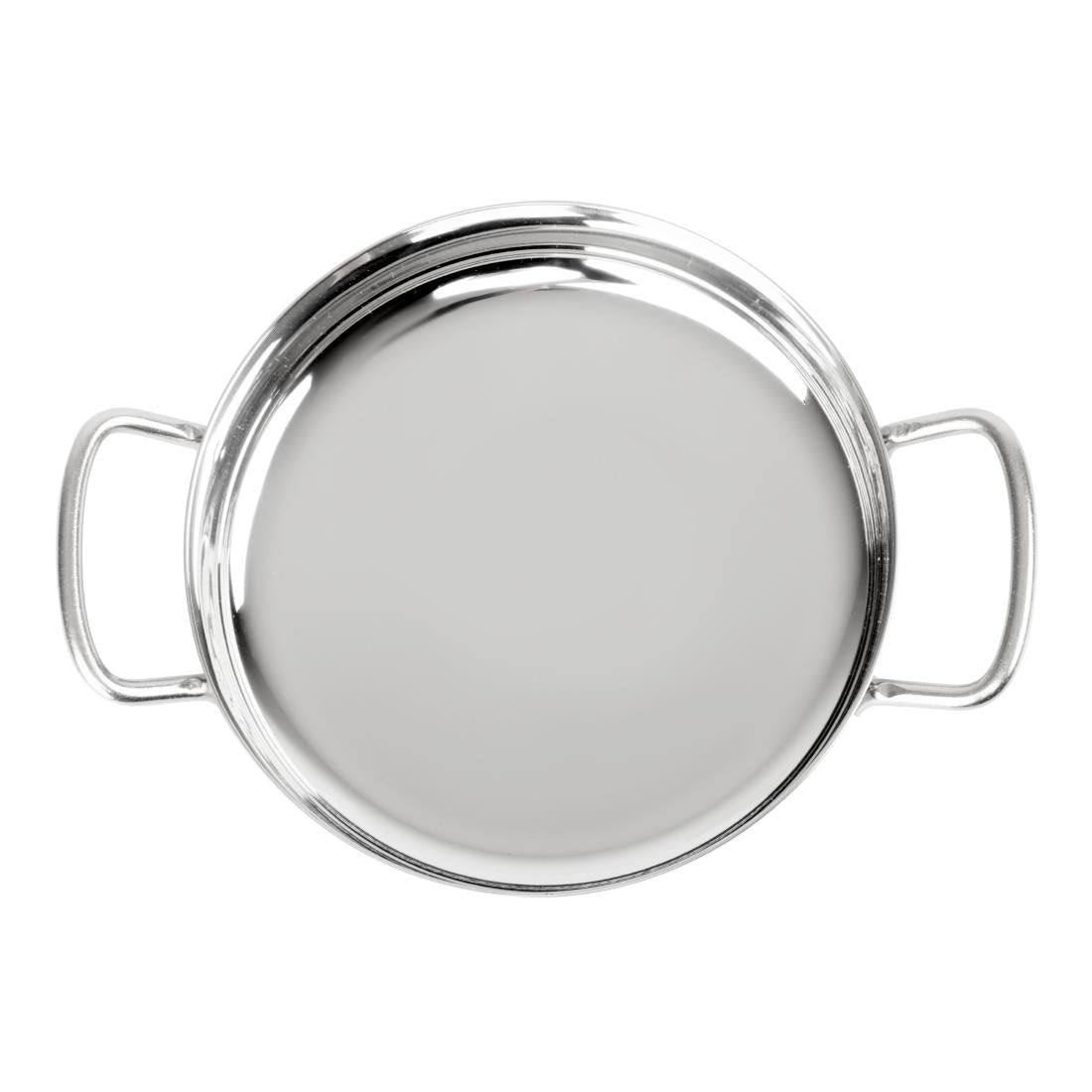 Olympia Table Presentation Double Handle Dish Stainless Steel 180mm - HY102
