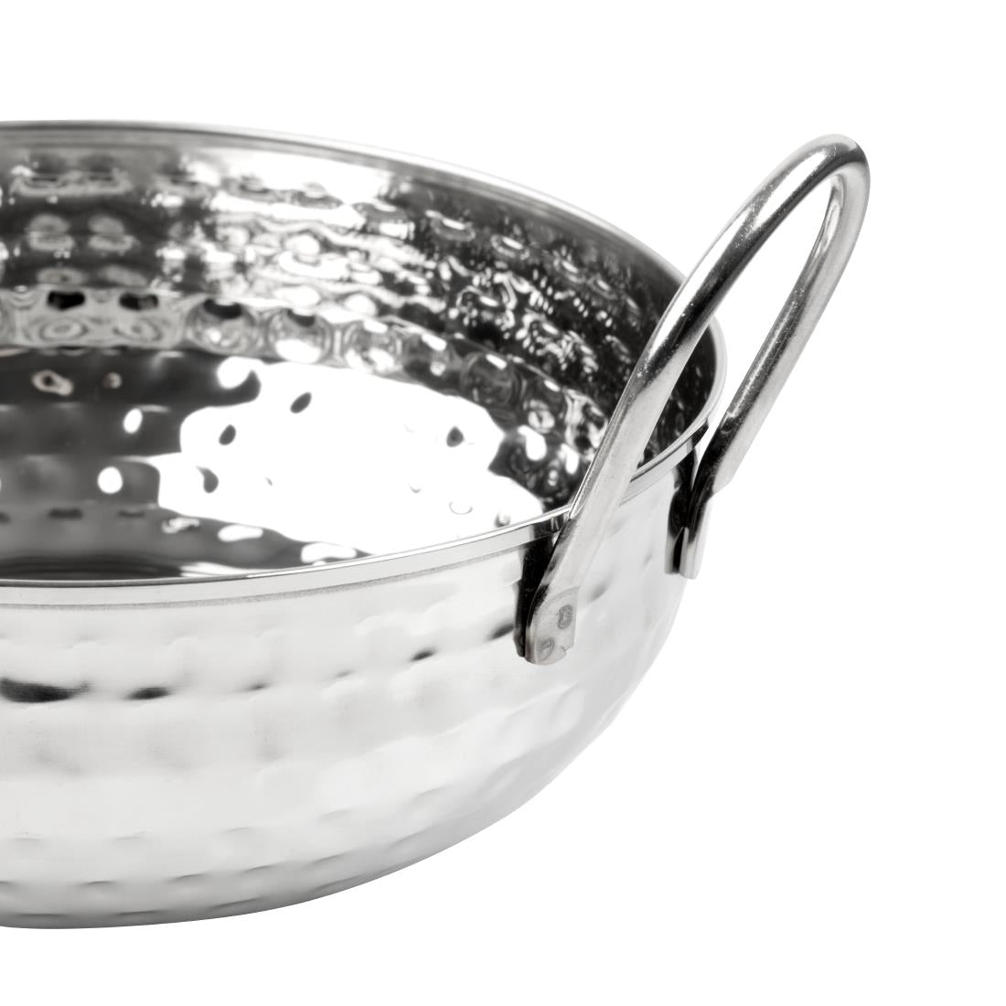 Olympia Table Presentation Hammered Kadai Dish Stainless Steel 170mm - HY106