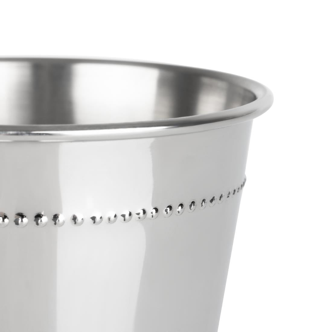 Olympia Barware Beaded Julep Cup Stainless Steel 370ml - HY115