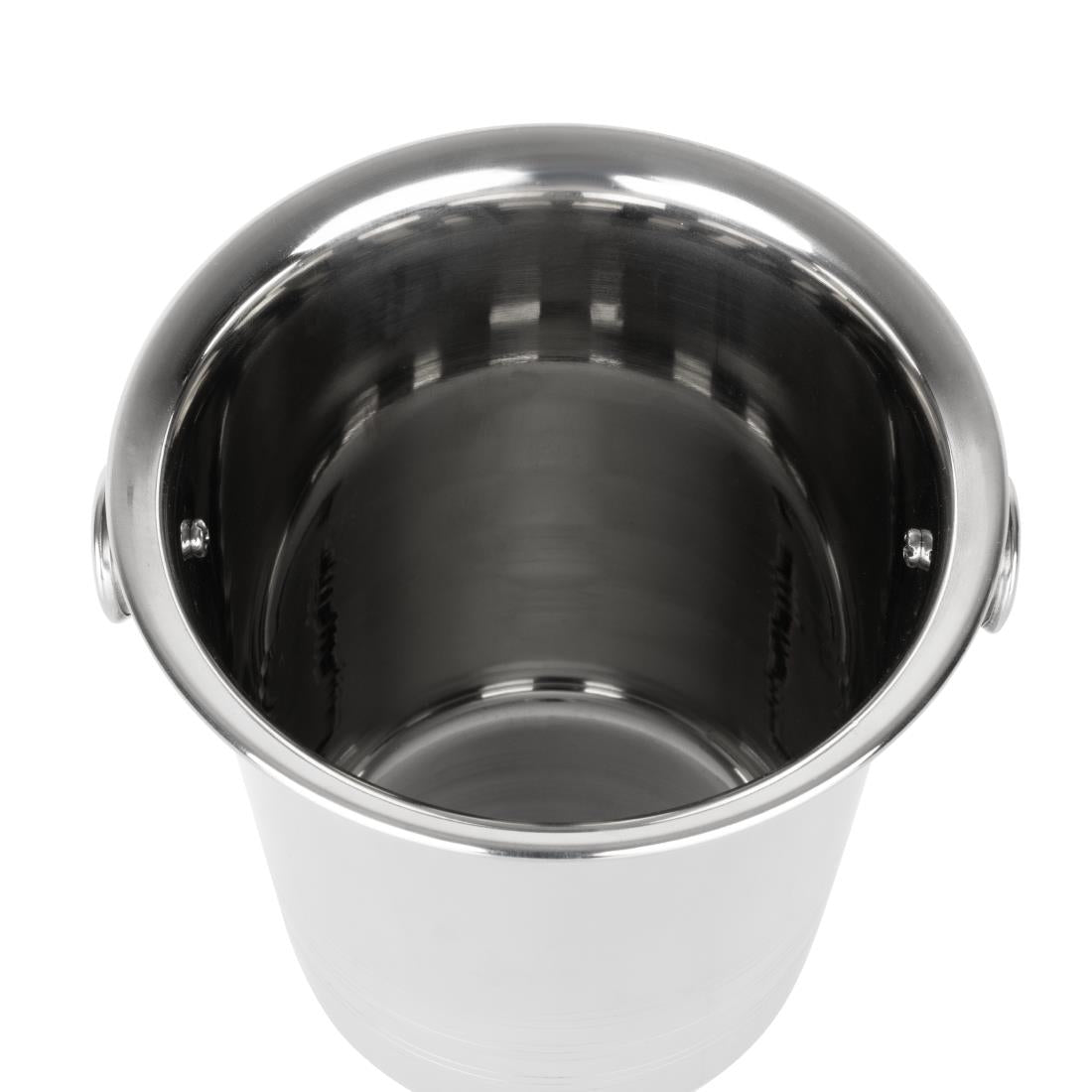 Olympia Ice Bucket with Handles and Etch Detail Stainless Steel 1050ml - HY121