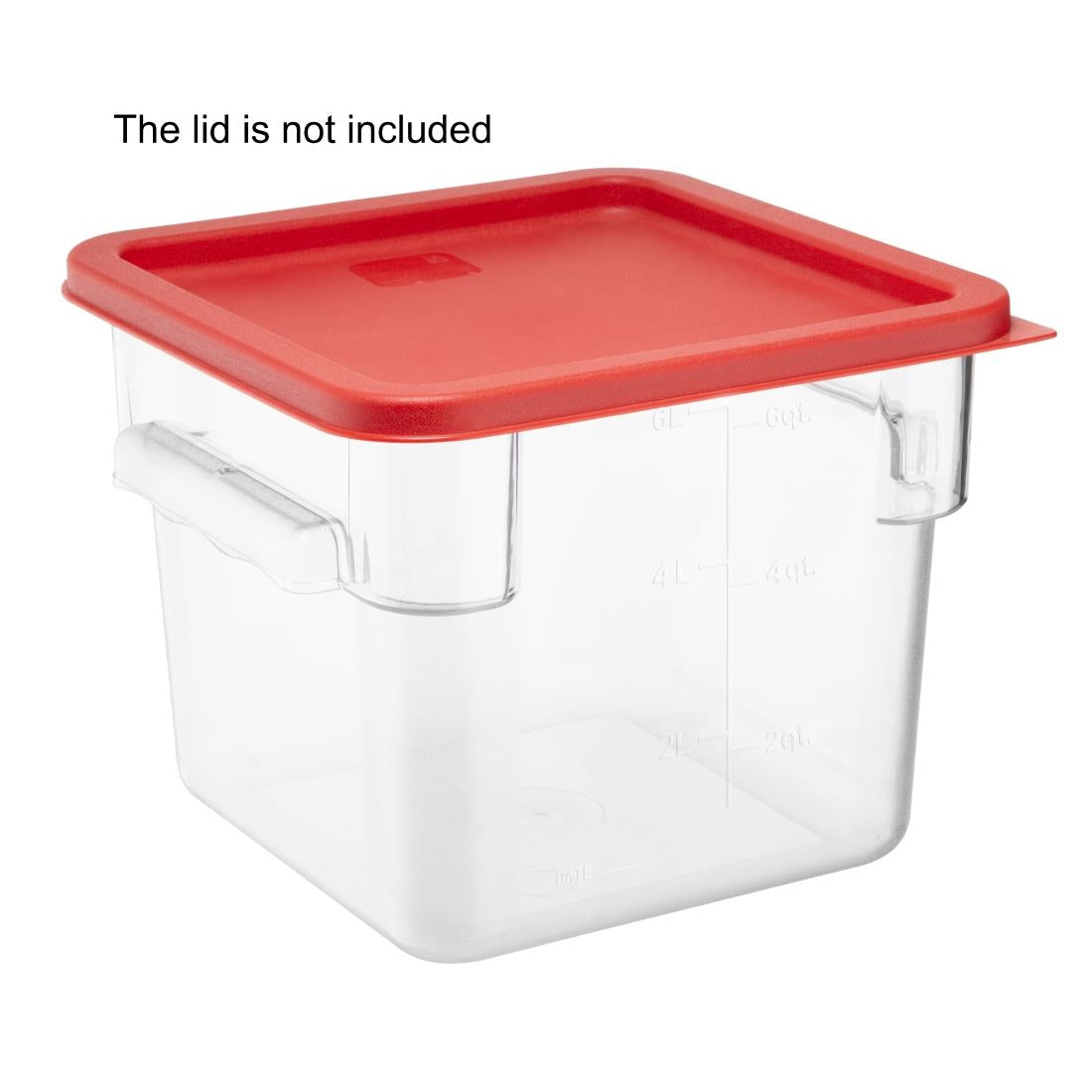 Hygiplas Polycarbonate Square Storage Container 5.5Ltr - HY402