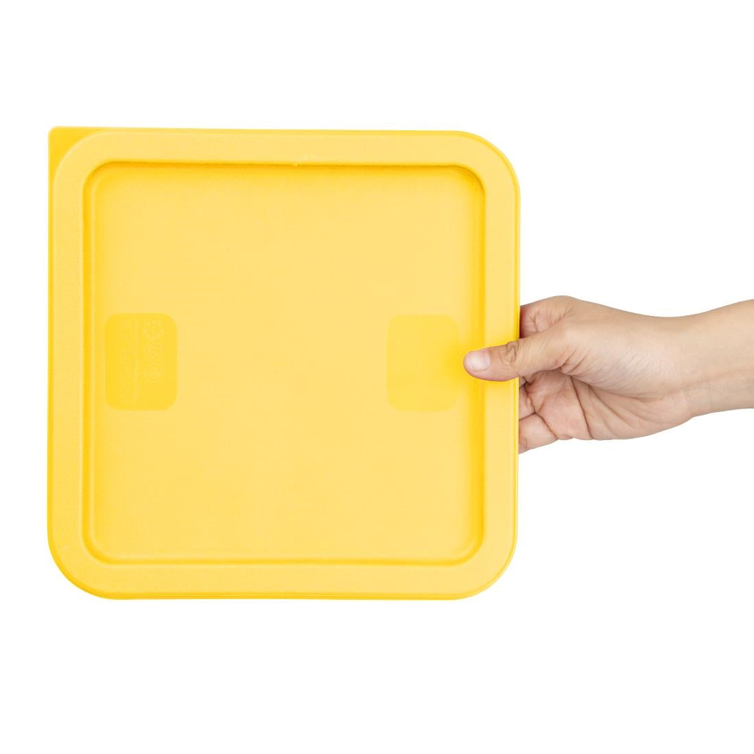 Hygiplas Square Yellow Lid to Fit 5.5/7Ltr Containers - HY420