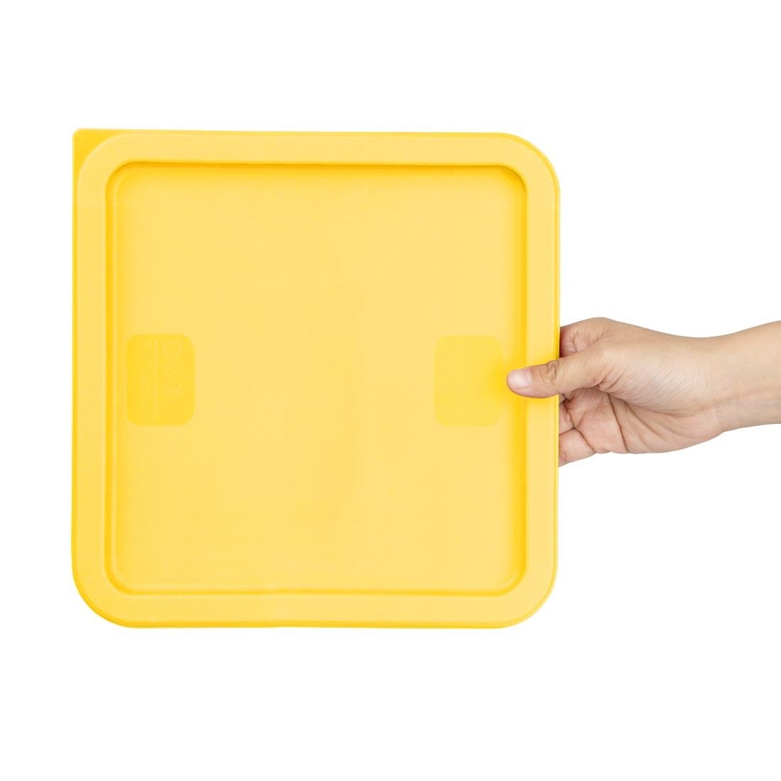 Hygiplas Square Yellow Lid to Fit 10/15/20Ltr Containers - HY421