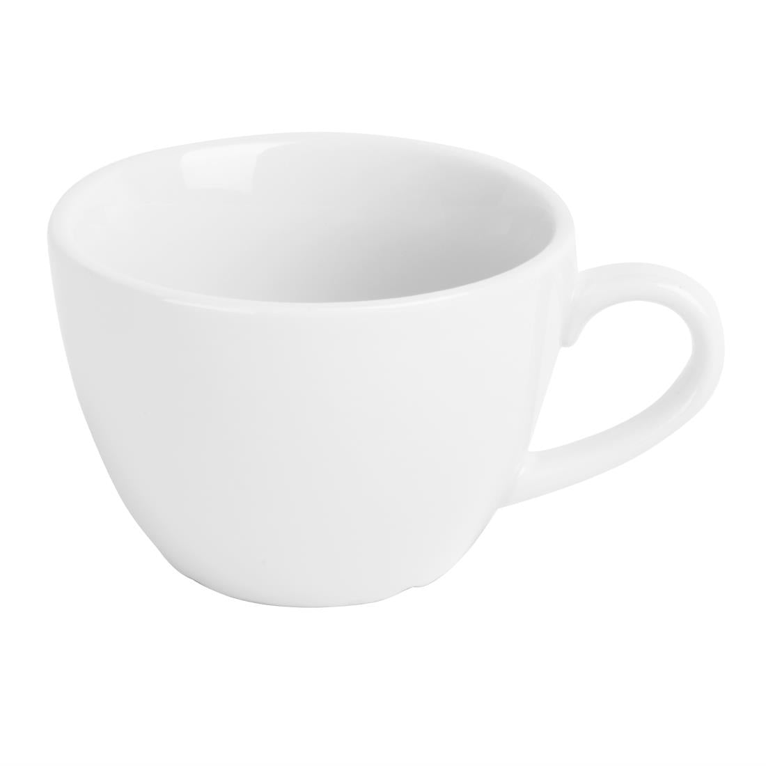 Olympia Whiteware Flat White Cups 170ml (12 Pack) - HY539