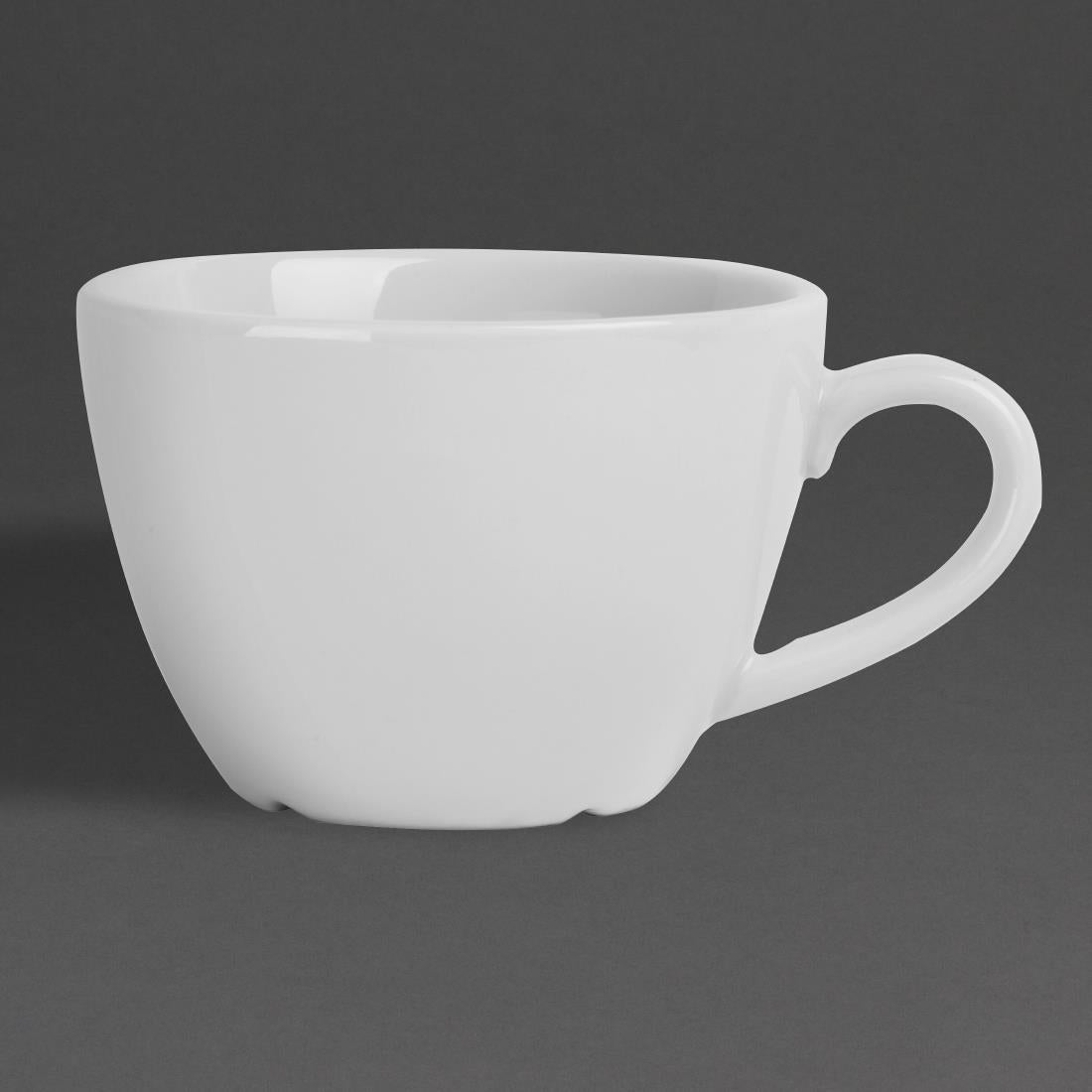 Olympia Whiteware Flat White Cups 170ml (12 Pack) - HY539