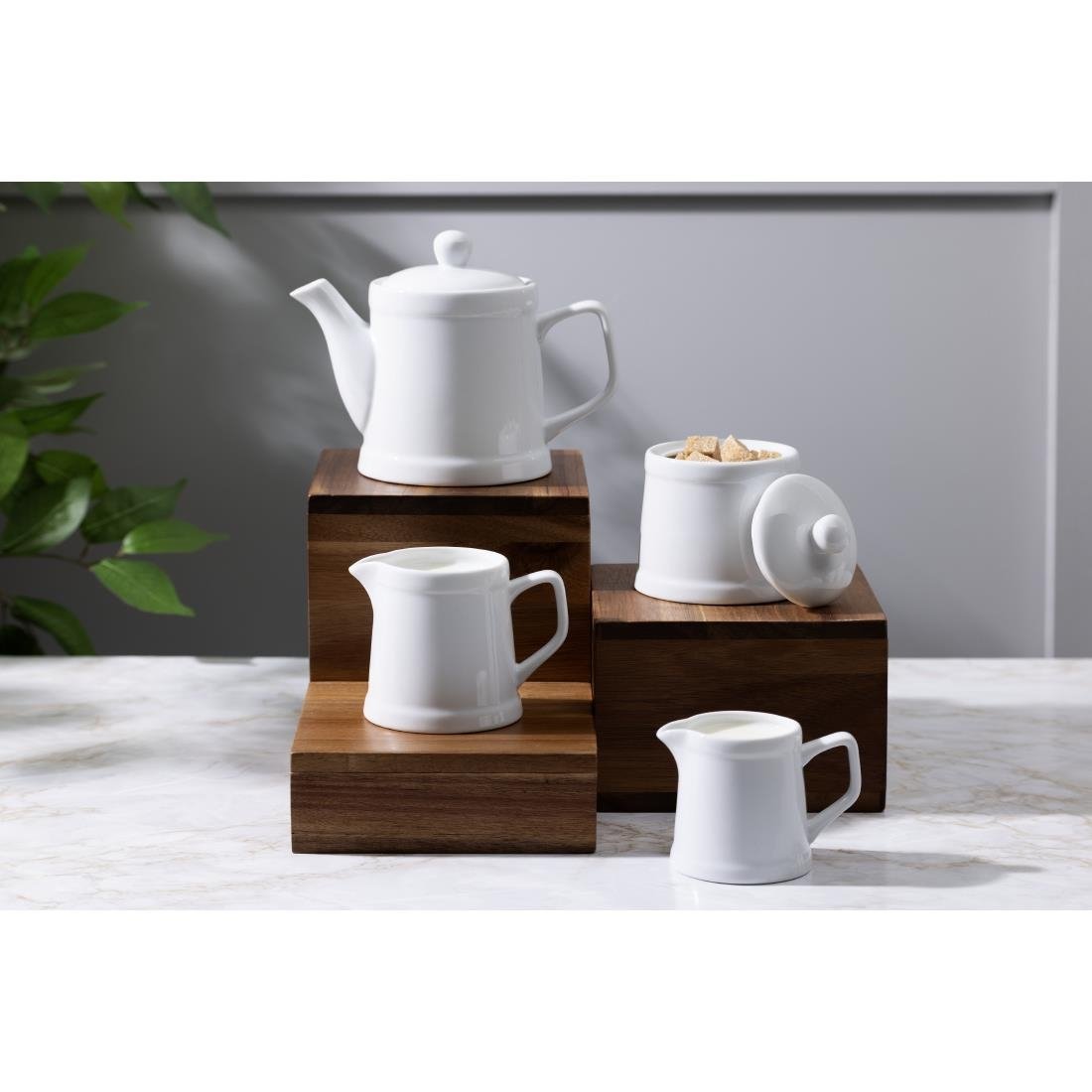 Olympia Whiteware Pier Jugs 200ml (6 Pack) - HY546