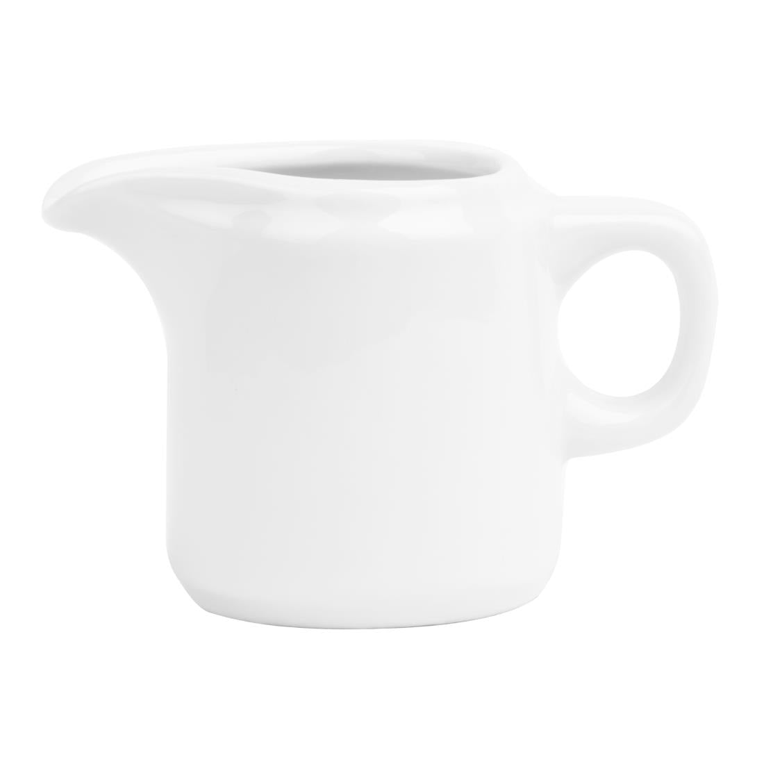 Olympia Whiteware Handled Jugs 130ml (12 Pack) - HY544