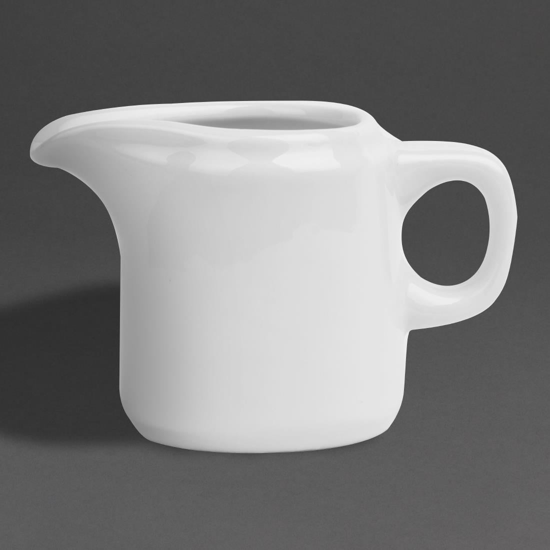 Olympia Whiteware Handled Jugs 130ml (12 Pack) - HY544