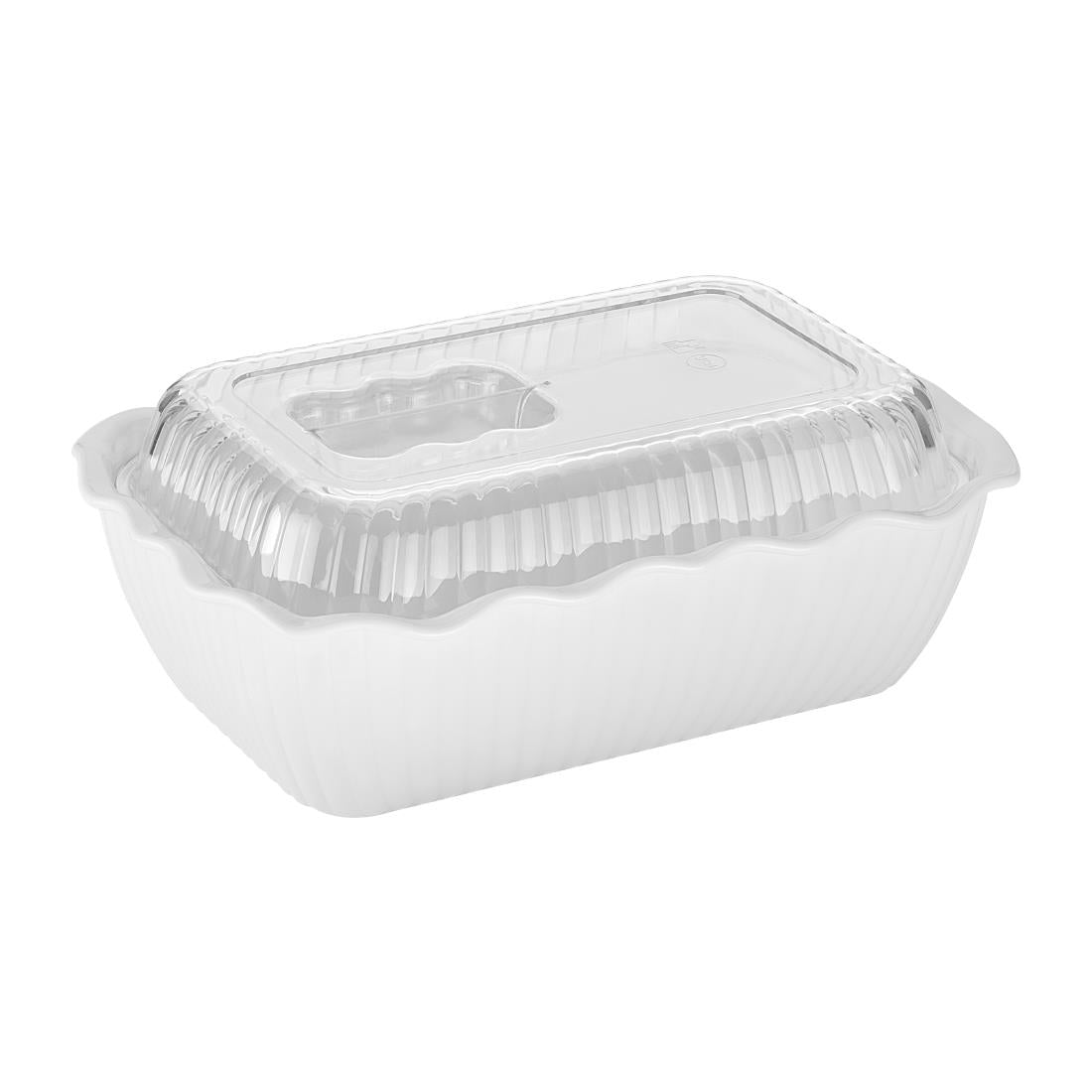 Olympia Kristallon Medium Salad Crock - White - HY804