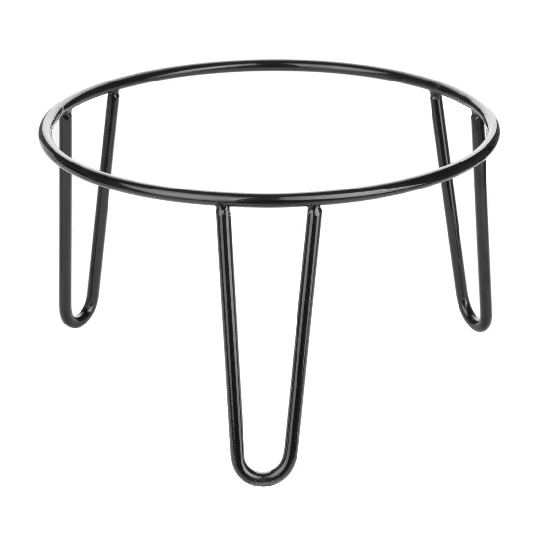 Olympia Non-Slip Riser Round Black Wire 210x120mm - HY983