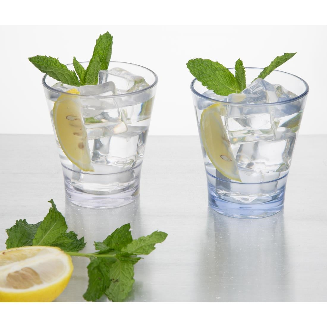 Olympia Kristallon Polycarbonate Stacking Tumblers Clear 250ml (6 Pack) - HZ080