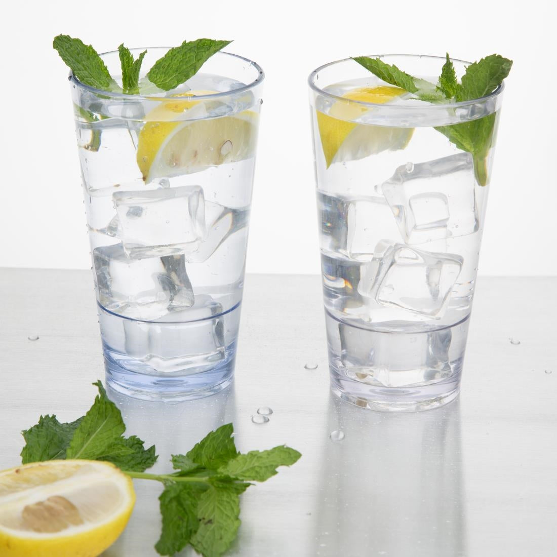 Olympia Kristallon Polycarbonate Stacking Hi Ball Tumblers 420ml (6 Pack) - HZ085