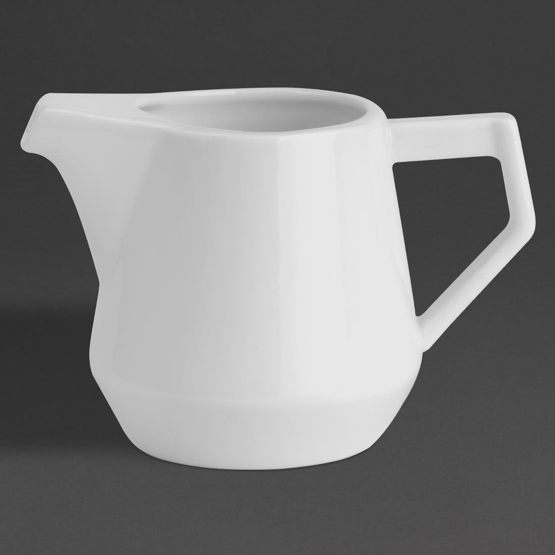 Olympia Whiteware Deco Milk Jugs 200ml (6 Pack) - HZ866