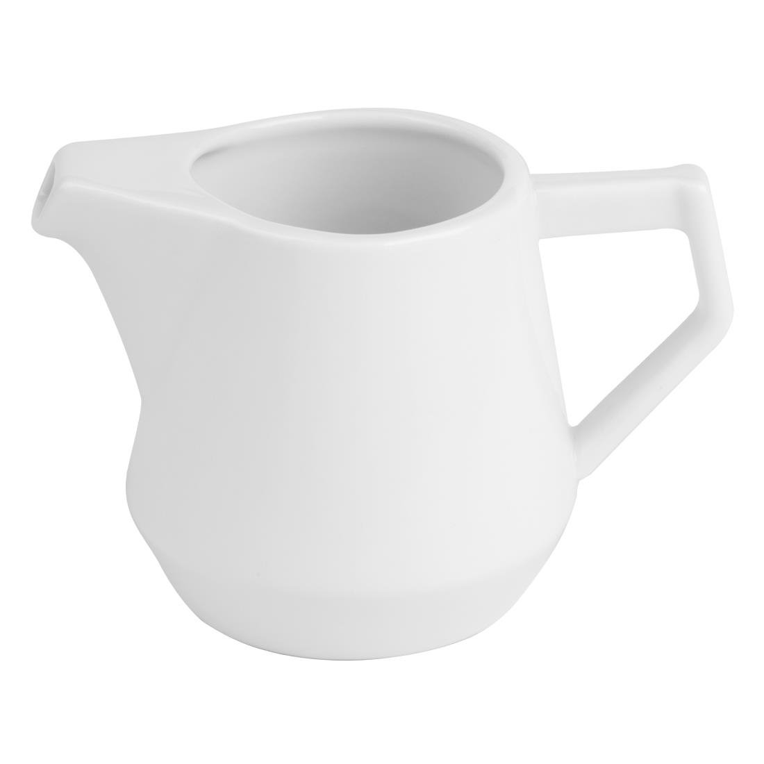 Olympia Whiteware Deco Milk Jugs 200ml (6 Pack) - HZ866