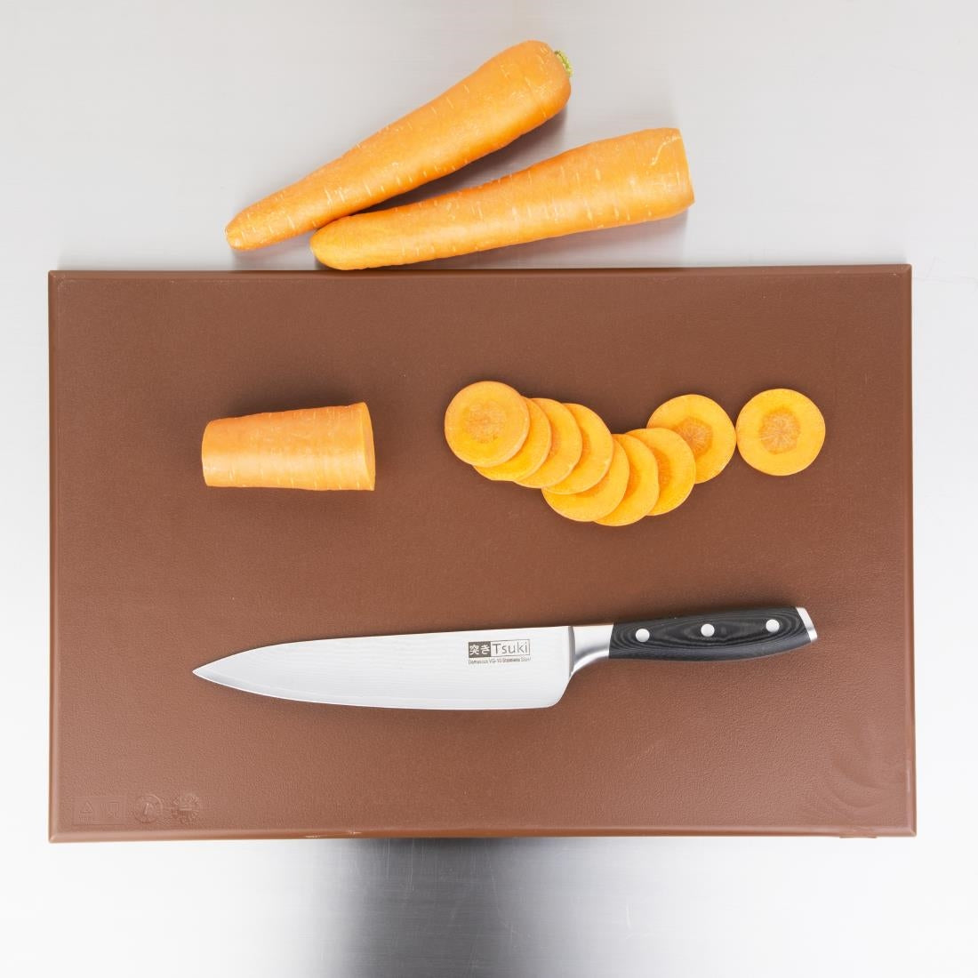 Hygiplas High Density Chopping Board Brown - 450x300x12mm - J004