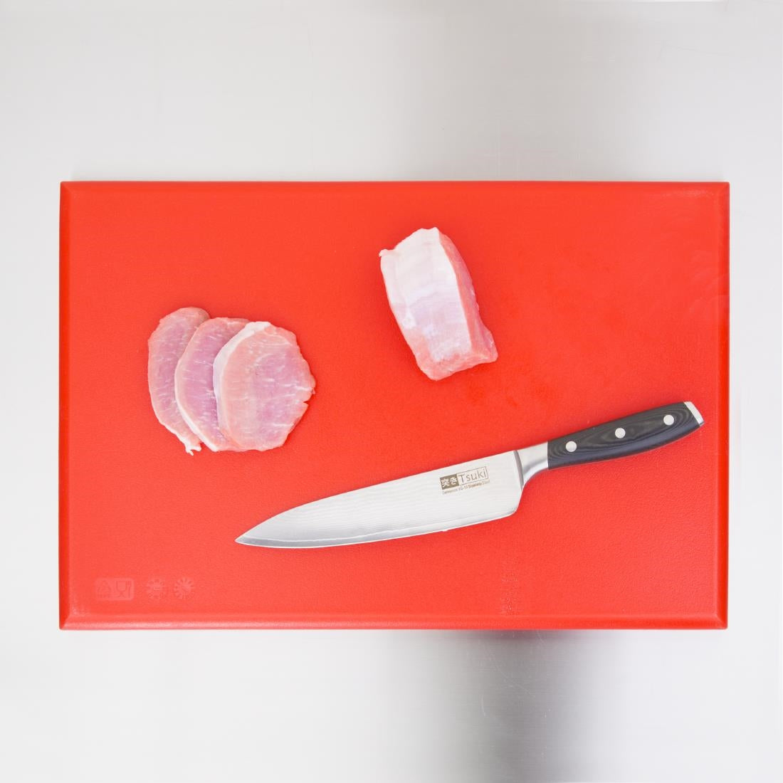 Hygiplas Extra Thick High Density Chopping Board Red - 450x300x20mm - J034