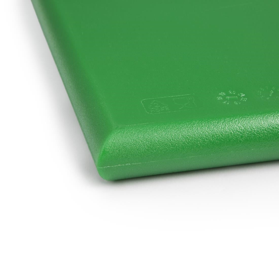 Hygiplas Extra Thick High Density Chopping Board Green - 450x300x20mm - J037