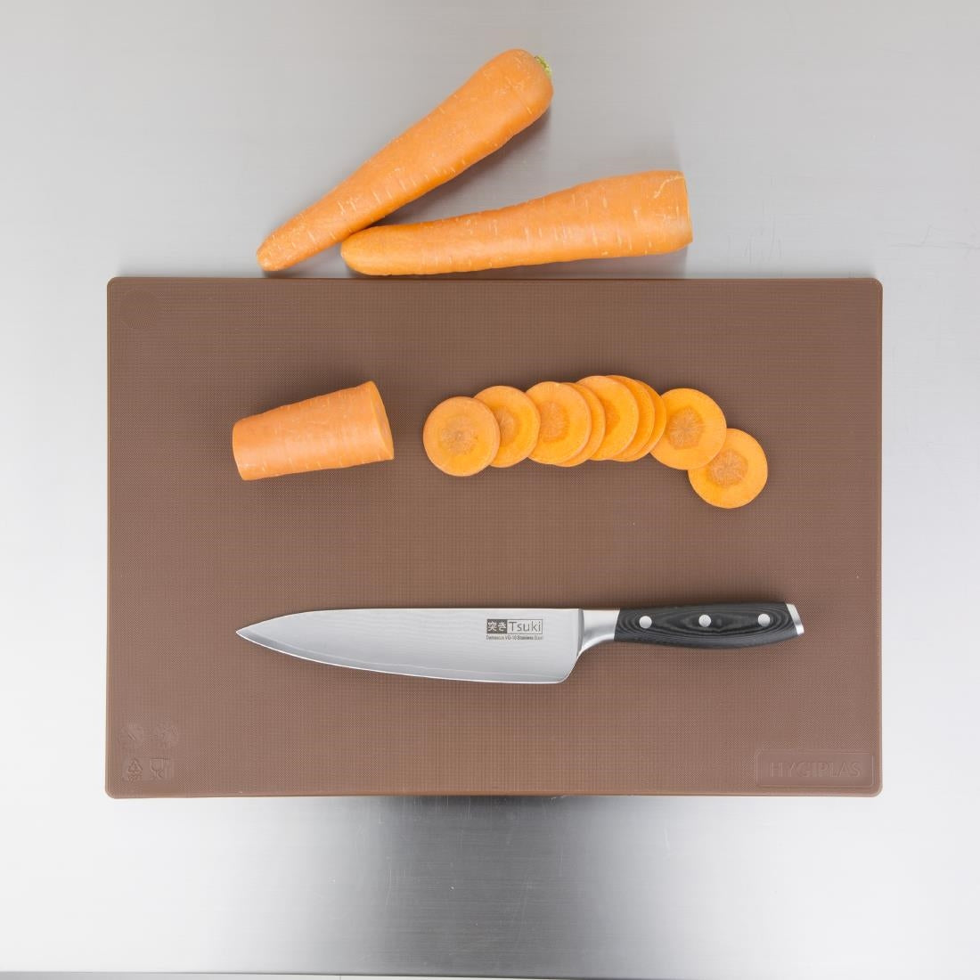 Hygiplas Low Density Chopping Board Brown - 450x300x10mm - J256