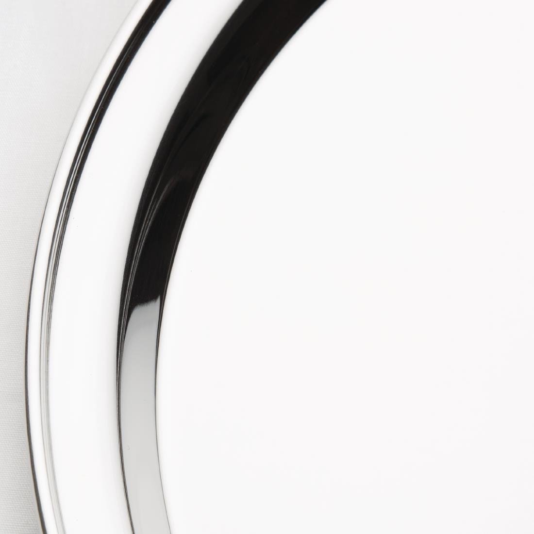 Olympia Stainless Steel Round Serving Tray 305mm - J828