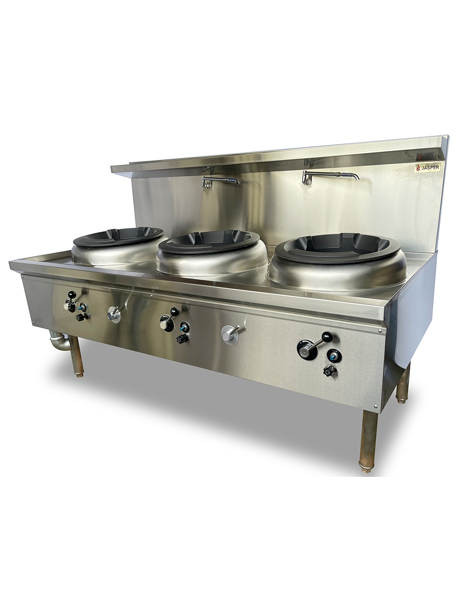 Jasper Triple Wok Chimney Burner - LPG JA-3CB-L