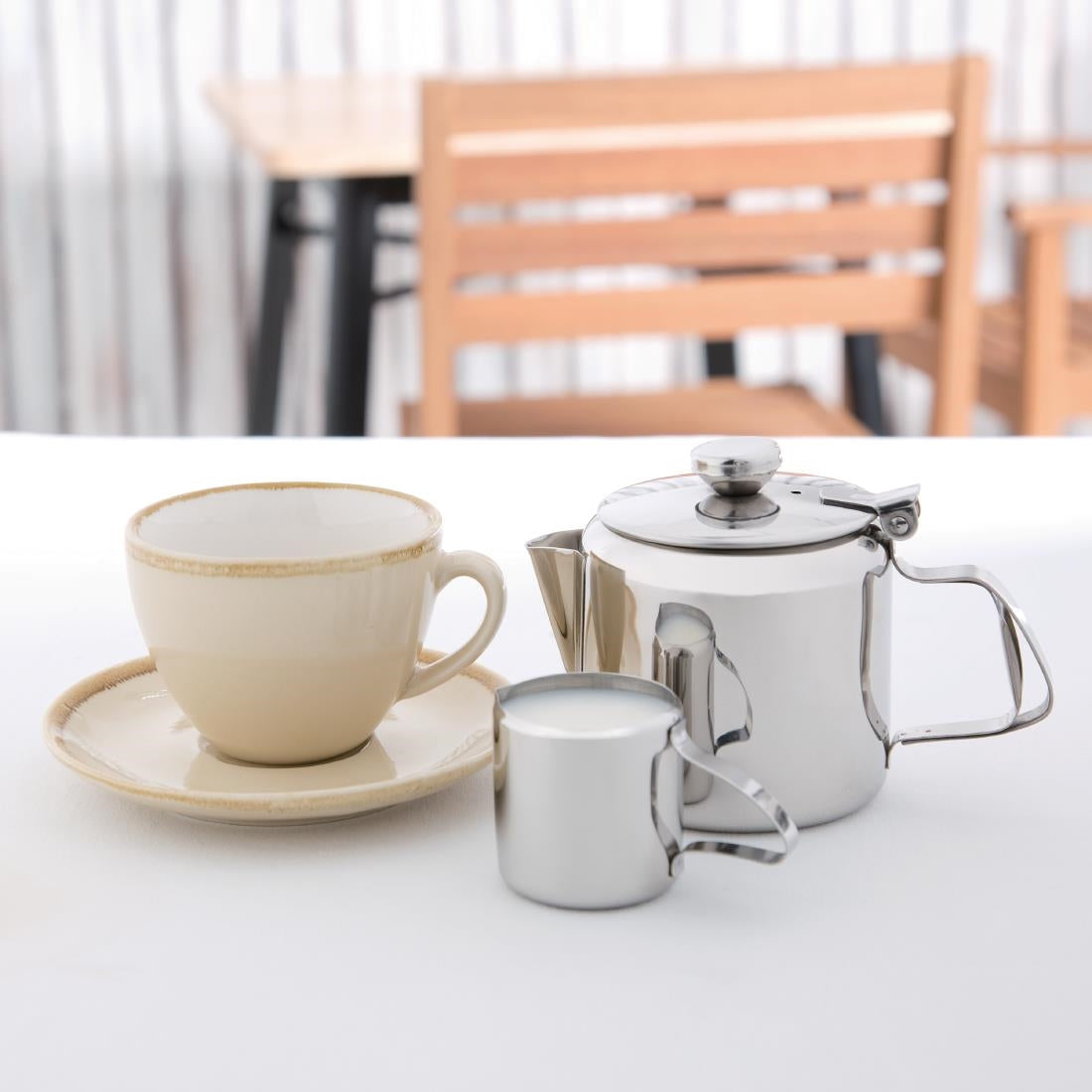 Olympia Concorde Tea Pot Stainless Steel 410ml - K677