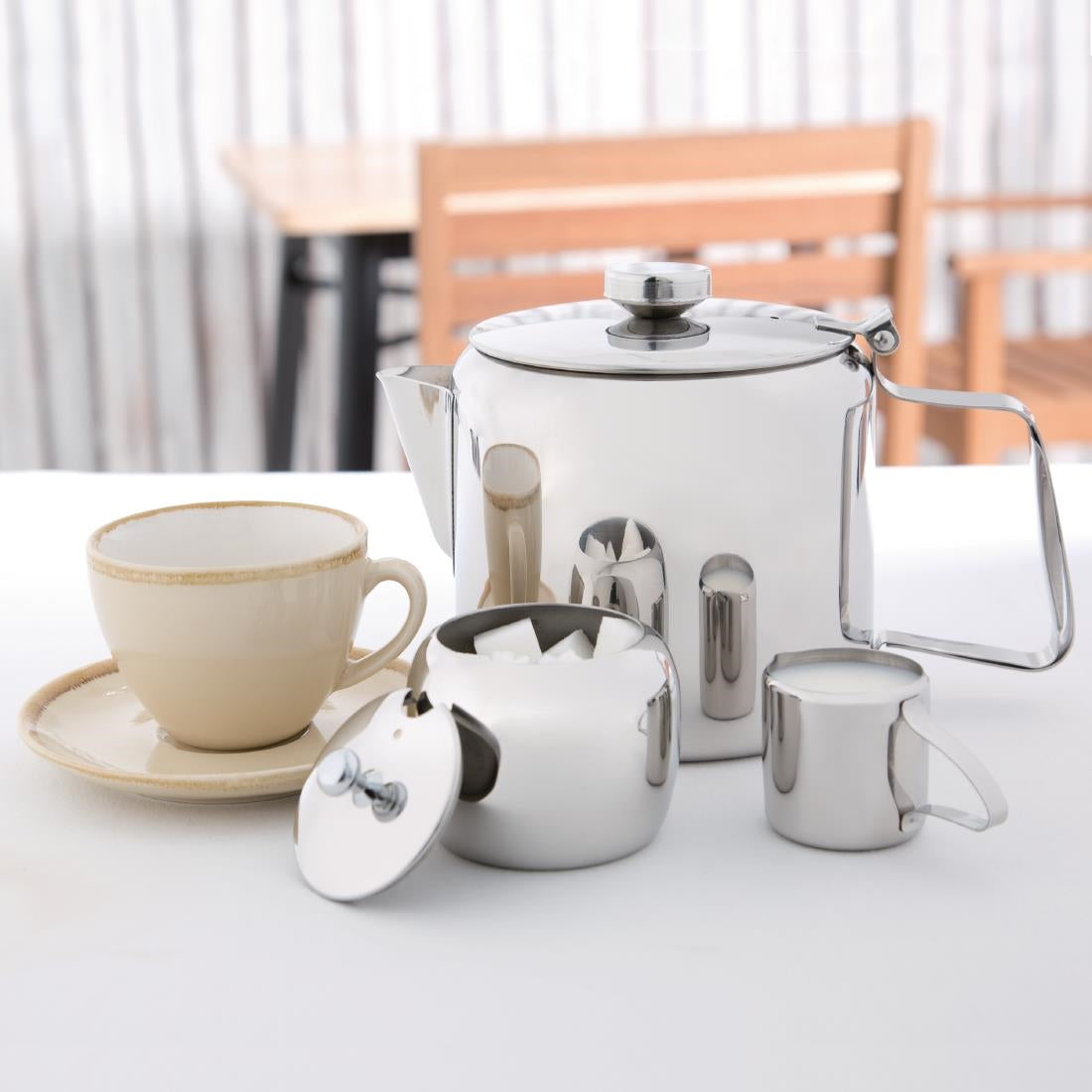Olympia Concorde Stainless Steel Tea Pot 1830ml - K681