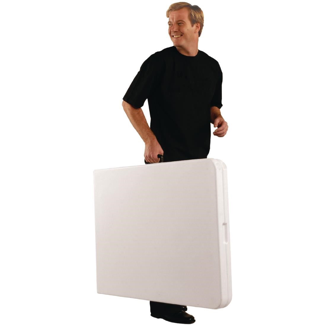 Bolero Rectangular Centre Folding Table 6ft White - LL001