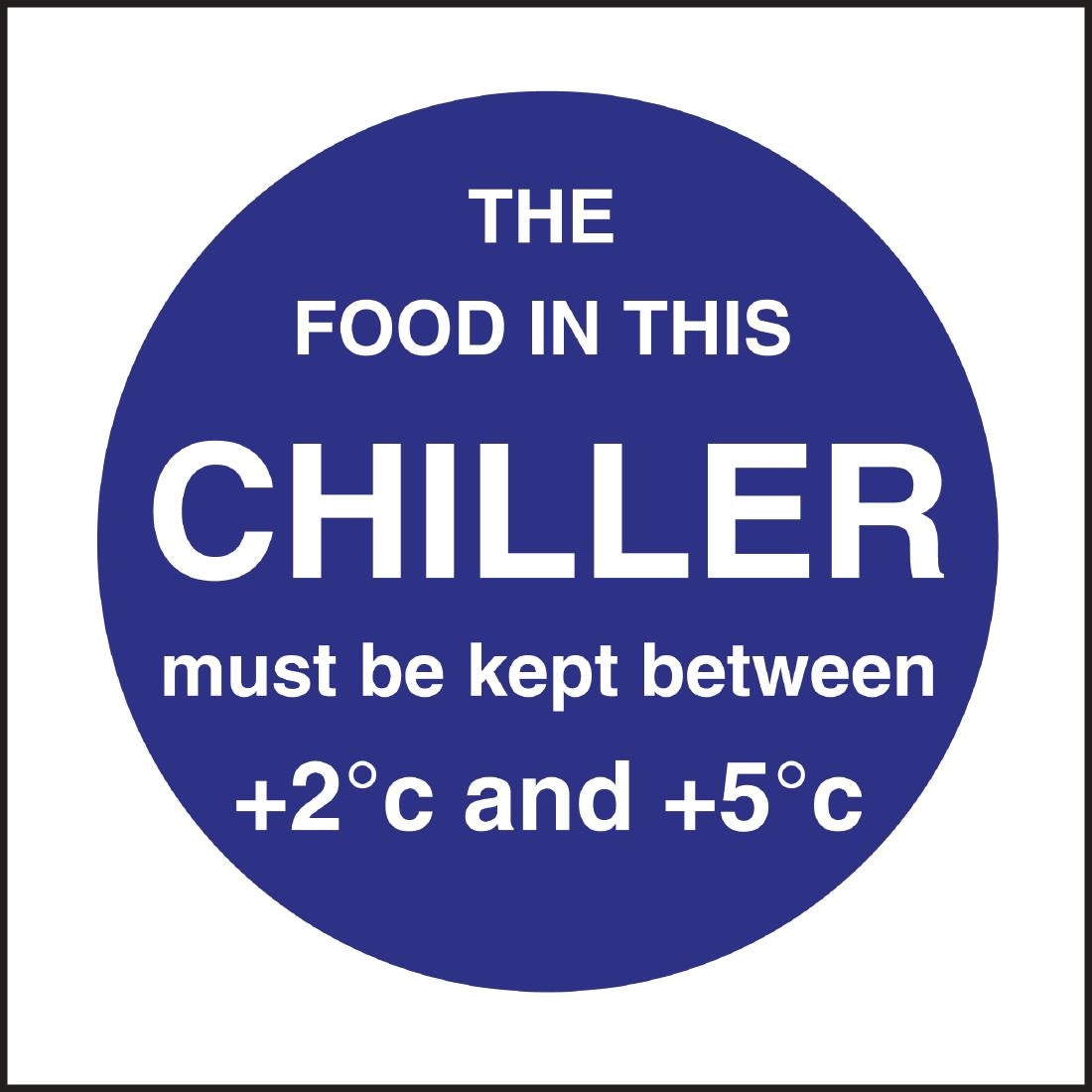 Vogue Food In This Chiller Sign - L838