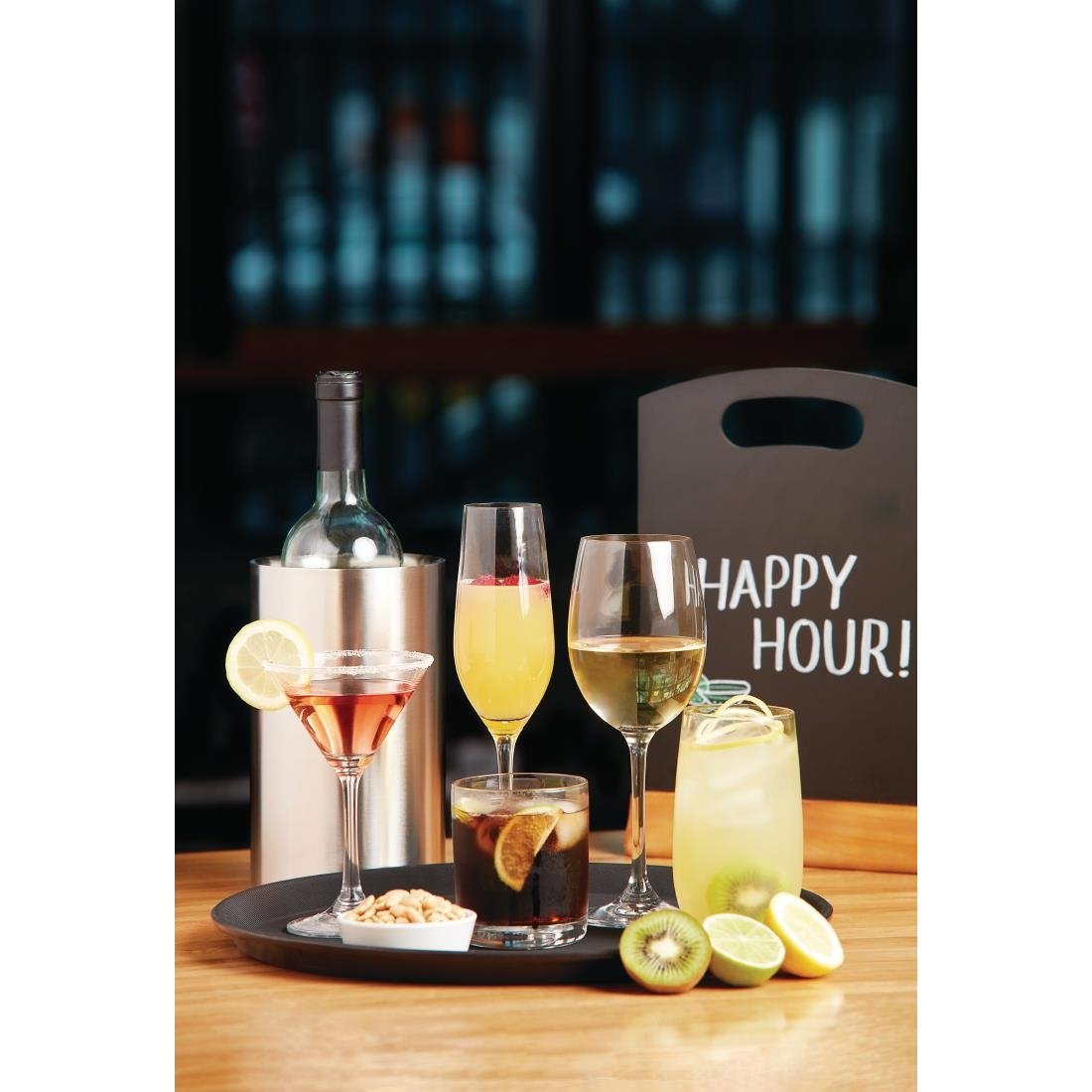 Olympia Modale Crystal Wine Glasses 395ml (6 Pack) - GF727