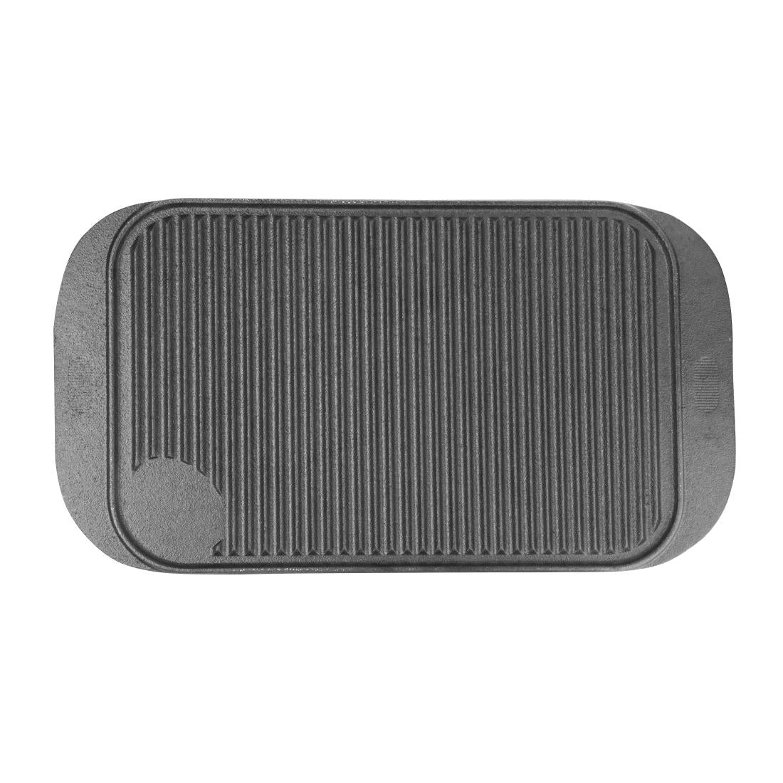 Vogue Reversible Cast Iron Double Griddle Pan - M650