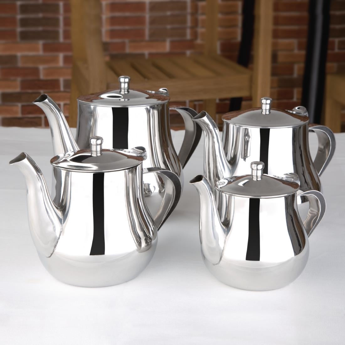 Olympia Arabian Tea Pot Stainless Steel 500ml - M980
