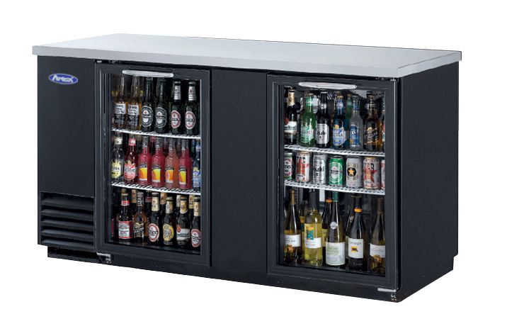 2 Door Bar Fridges Glass Door | Atosa | MBB69