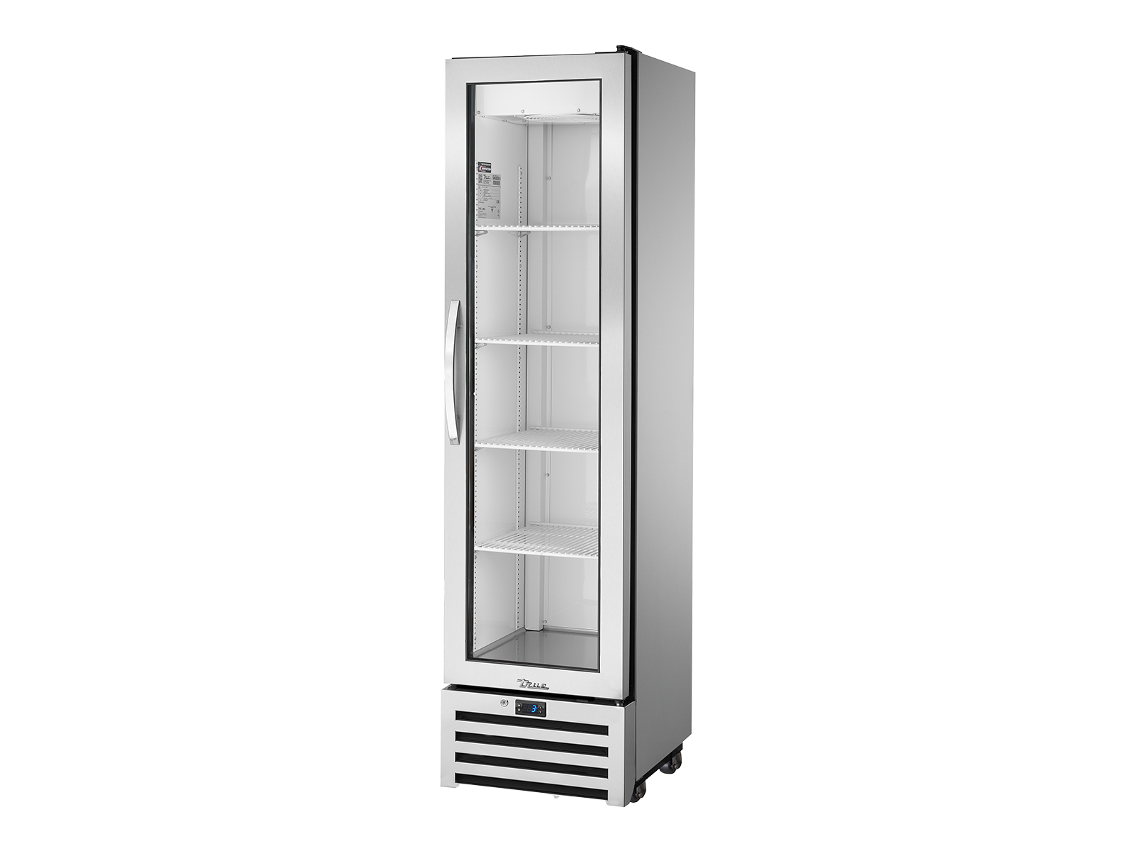 TRUE Reach-In 1 Left-Hinged Glass Swing Door Refrigerator - T-11G-HC-FGD01 LH